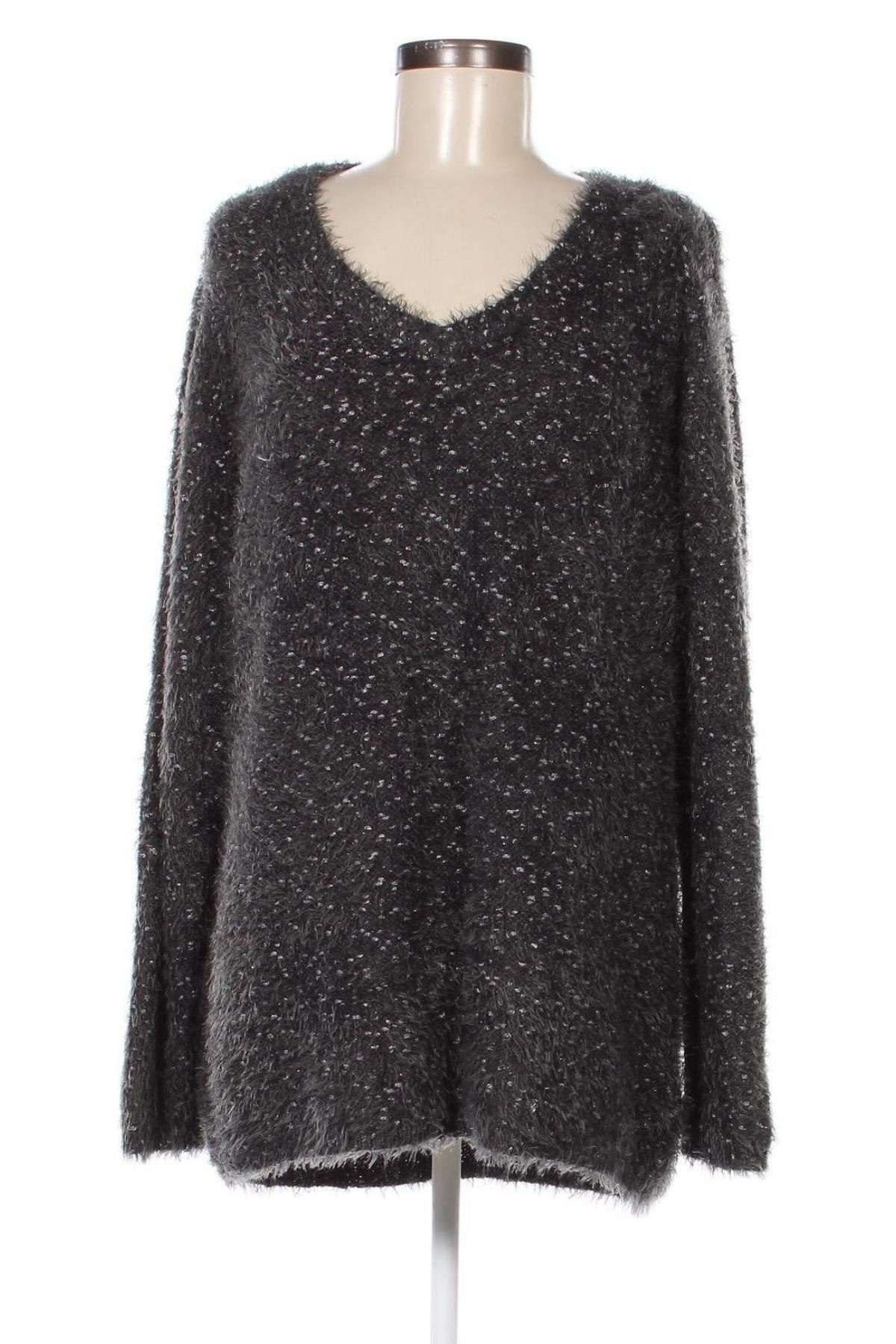 Γυναικείο πουλόβερ Laura Di Sarpi, Μέγεθος XXL, Χρώμα Γκρί, Τιμή 7,71 €