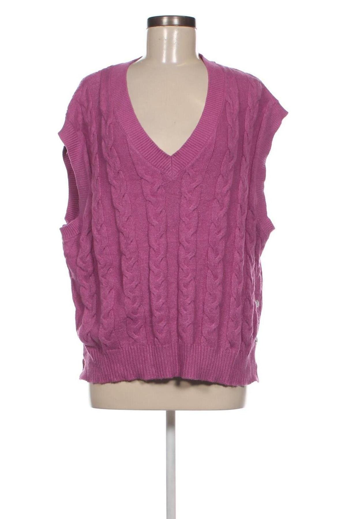 Дамски пуловер Laura Torelli, Размер M, Цвят Лилав, Цена 9,28 лв.