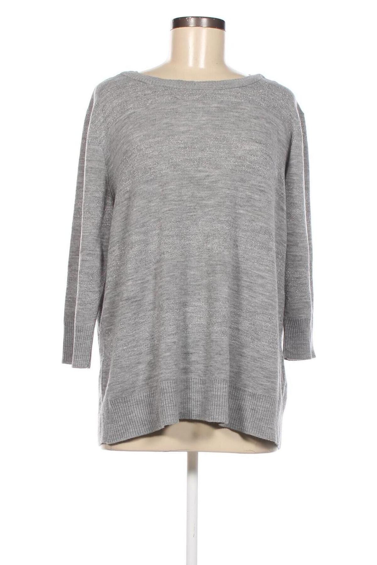 Дамски пуловер Laura Torelli, Размер L, Цвят Сив, Цена 9,57 лв.