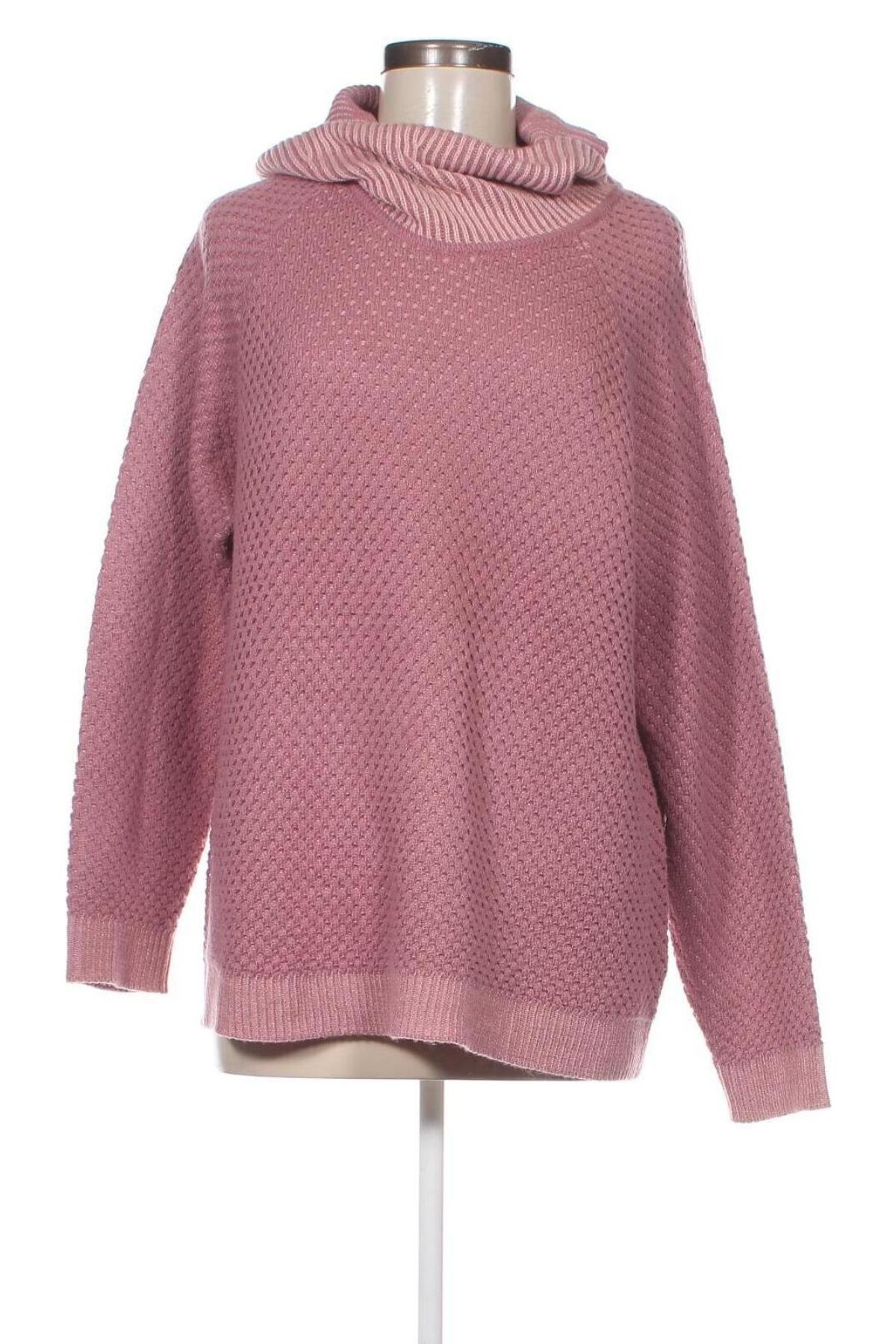 Дамски пуловер Laura Torelli, Размер L, Цвят Розов, Цена 9,57 лв.