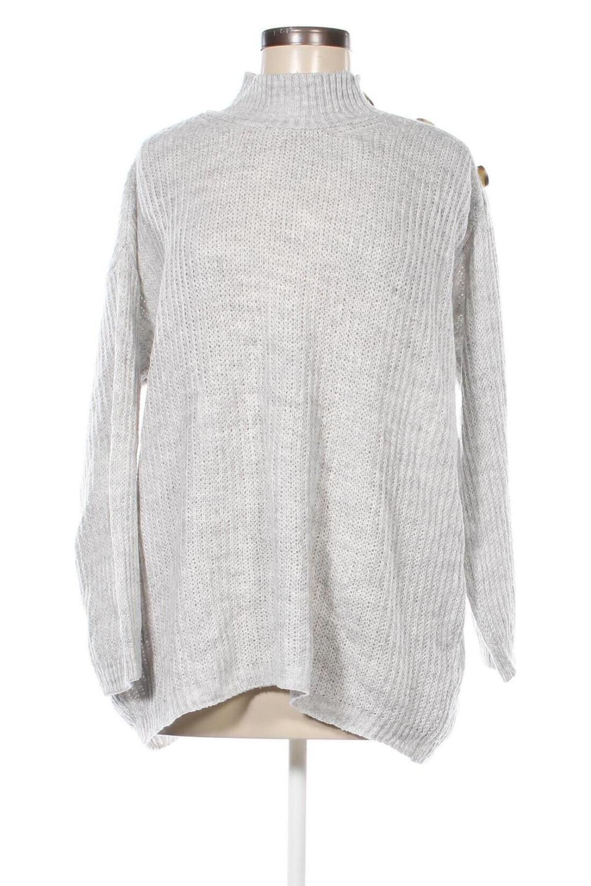 Damenpullover Laura Torelli, Größe L, Farbe Grau, Preis 6,49 €