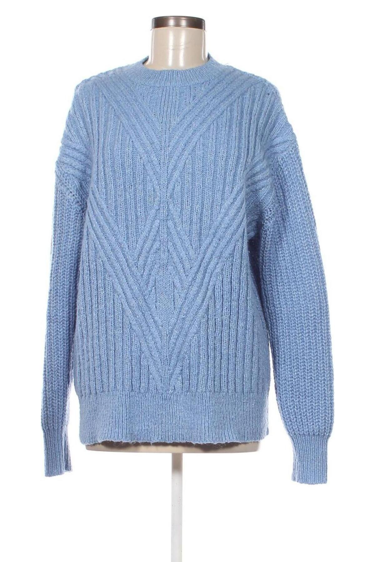 Дамски пуловер Mango, Размер L, Цвят Син, Цена 13,23 лв.