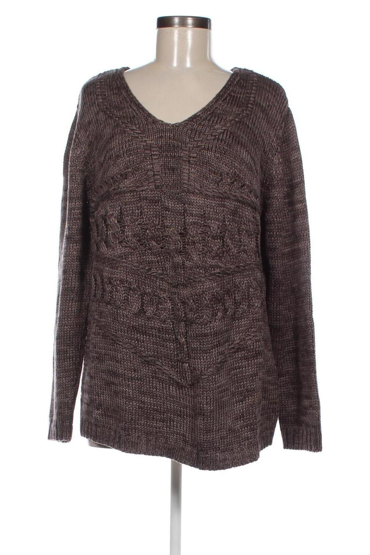 Дамски пуловер Mona, Размер XXL, Цвят Кафяв, Цена 10,66 лв.