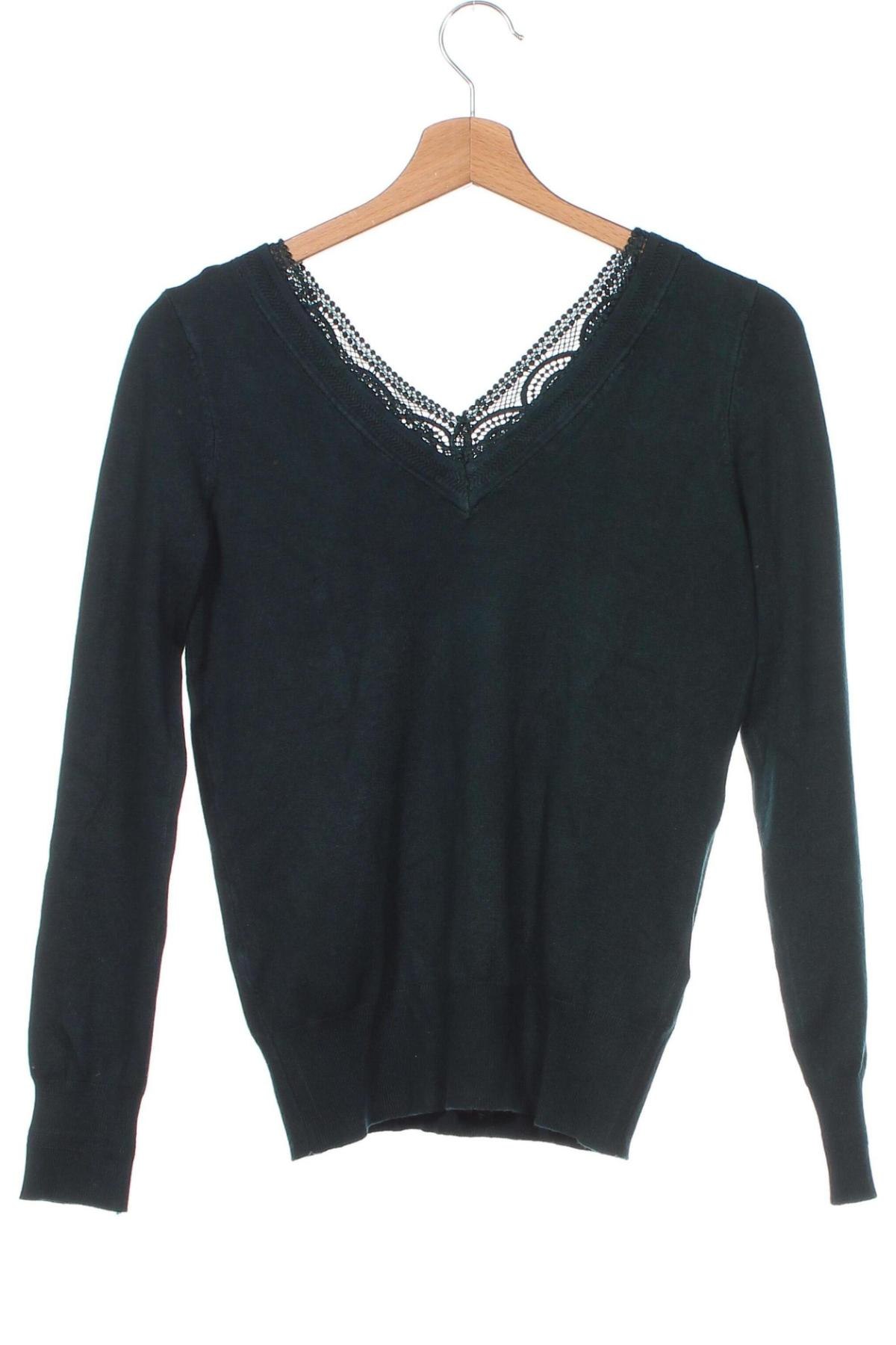 Γυναικείο πουλόβερ Naf Naf, Μέγεθος XS, Χρώμα Πράσινο, Τιμή 19,18 €