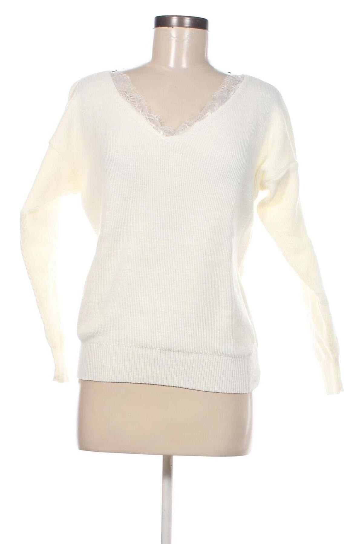 Дамски пуловер New Laviva, Размер M, Цвят Екрю, Цена 37,20 лв.