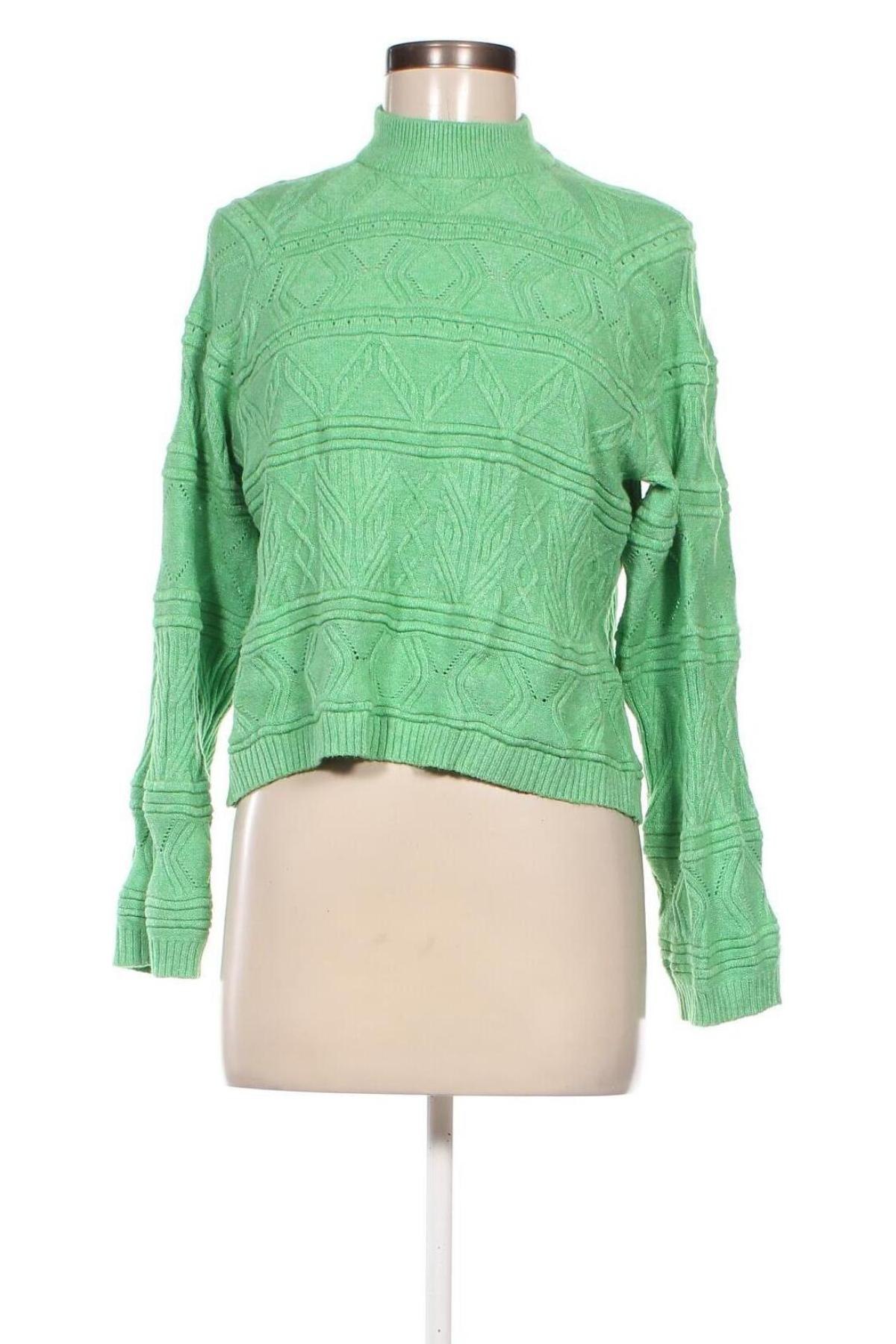 Γυναικείο πουλόβερ Object, Μέγεθος S, Χρώμα Πράσινο, Τιμή 10,14 €