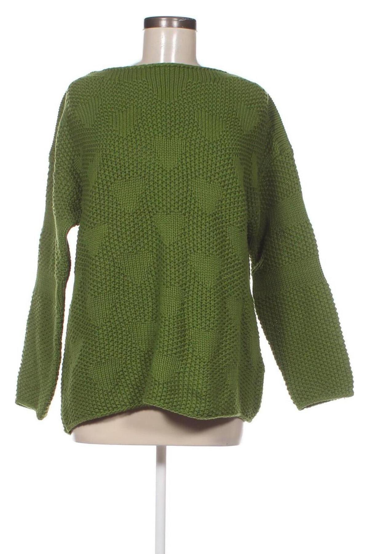 Дамски пуловер Oui, Размер XL, Цвят Зелен, Цена 35,96 лв.