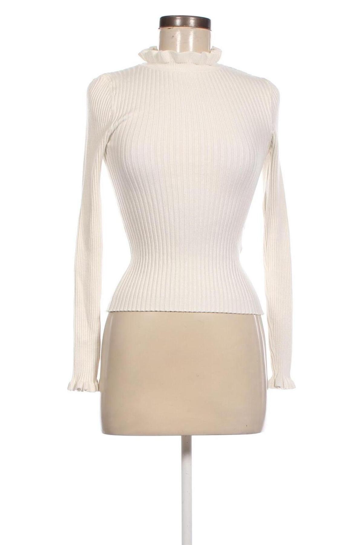 Γυναικείο πουλόβερ Pieces, Μέγεθος S, Χρώμα Λευκό, Τιμή 7,18 €