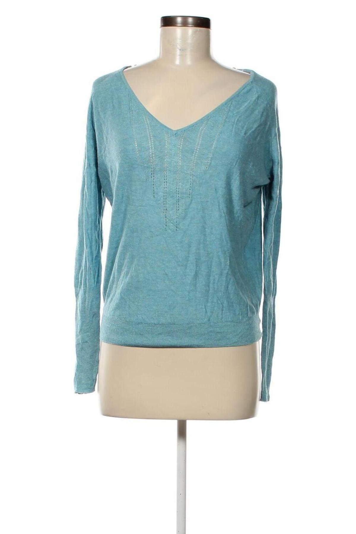 Дамски пуловер Promod, Размер M, Цвят Син, Цена 17,63 лв.