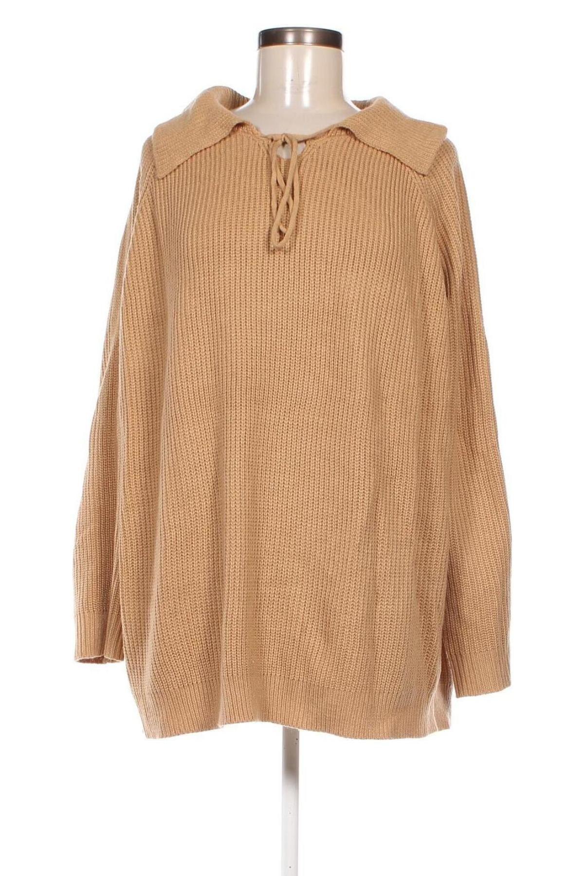 Γυναικείο πουλόβερ SHEIN, Μέγεθος XXL, Χρώμα Καφέ, Τιμή 9,87 €