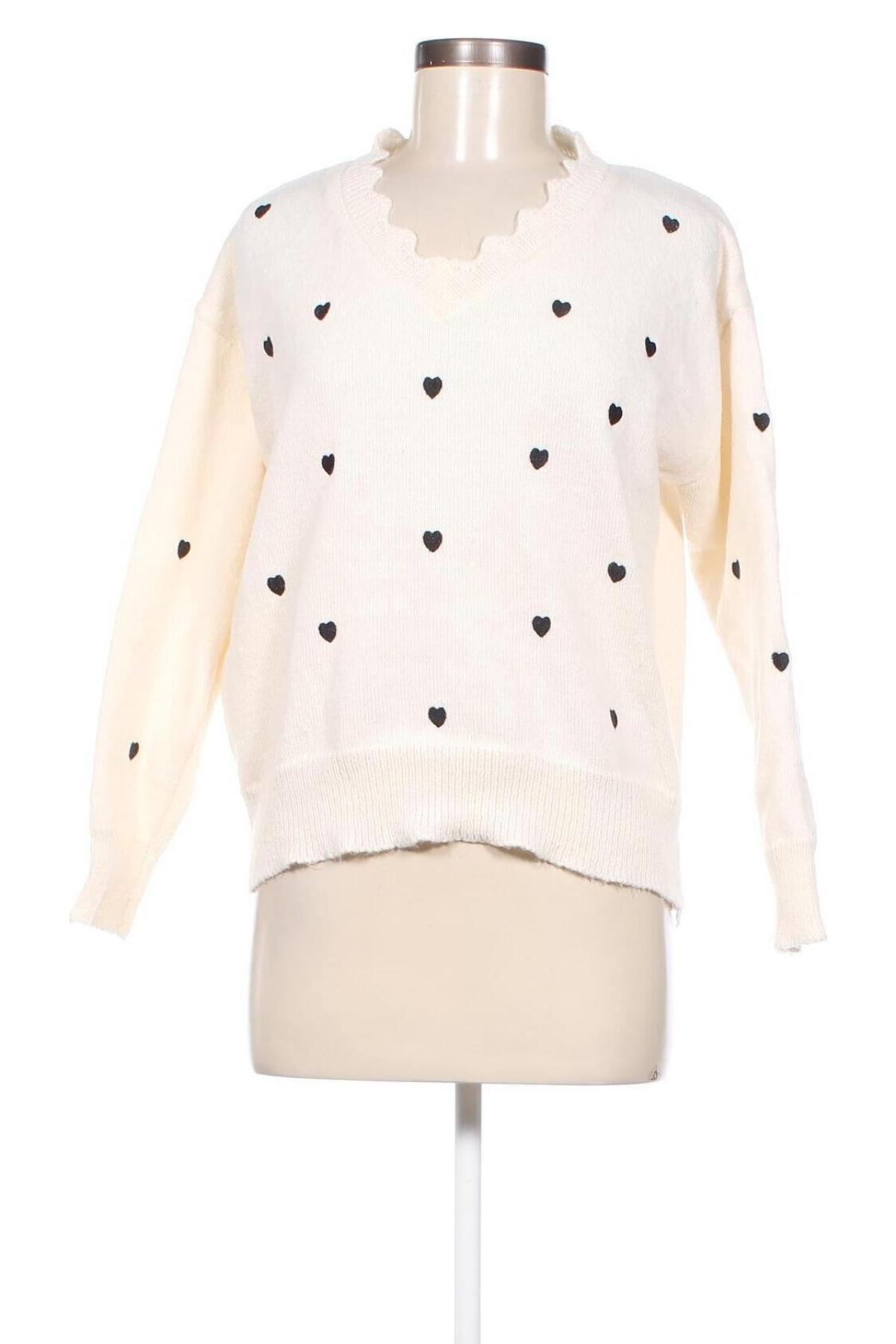 Γυναικείο πουλόβερ SHEIN, Μέγεθος XS, Χρώμα Λευκό, Τιμή 7,18 €