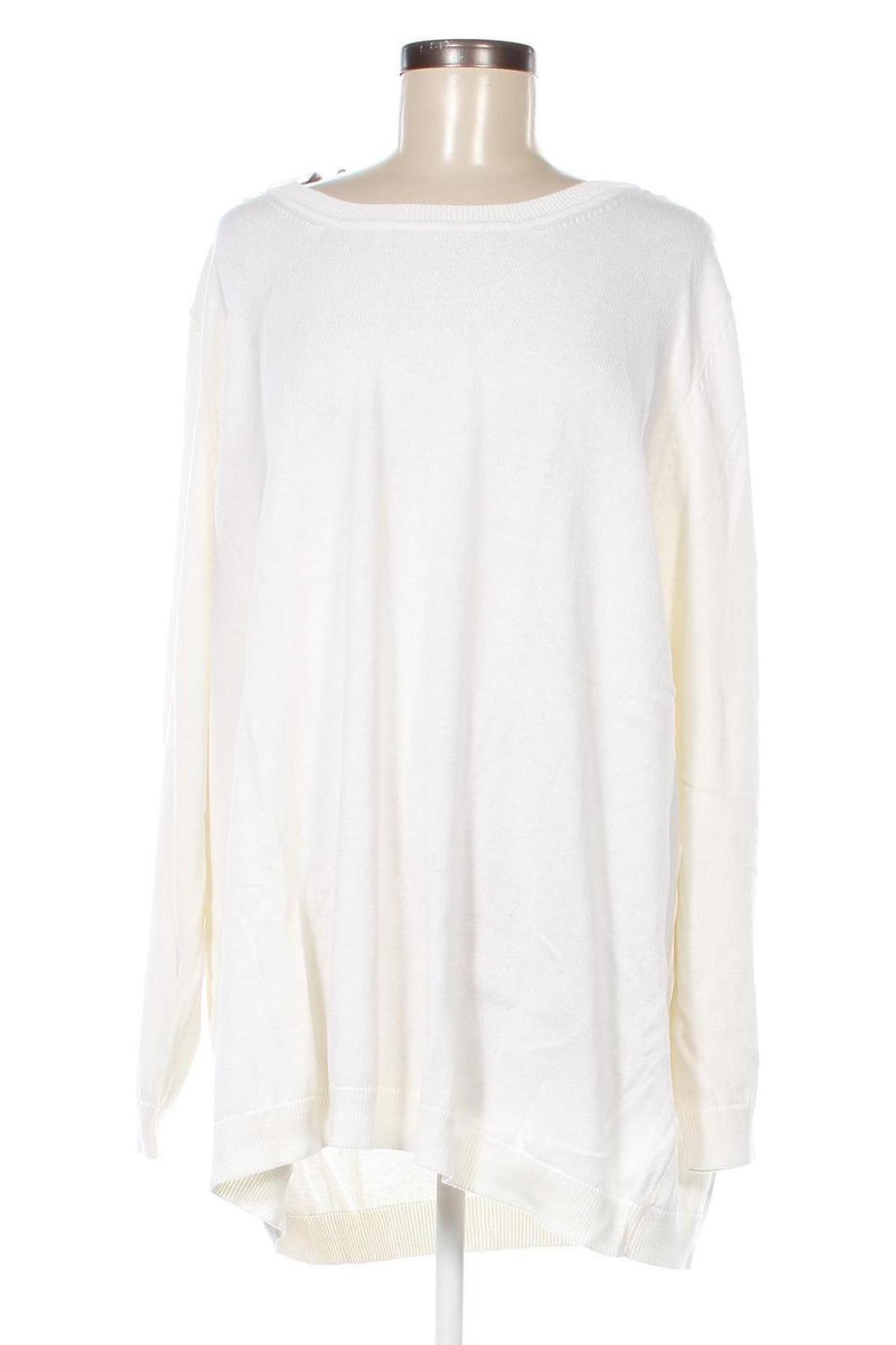 Damenpullover Sheego, Größe 4XL, Farbe Weiß, Preis € 27,33