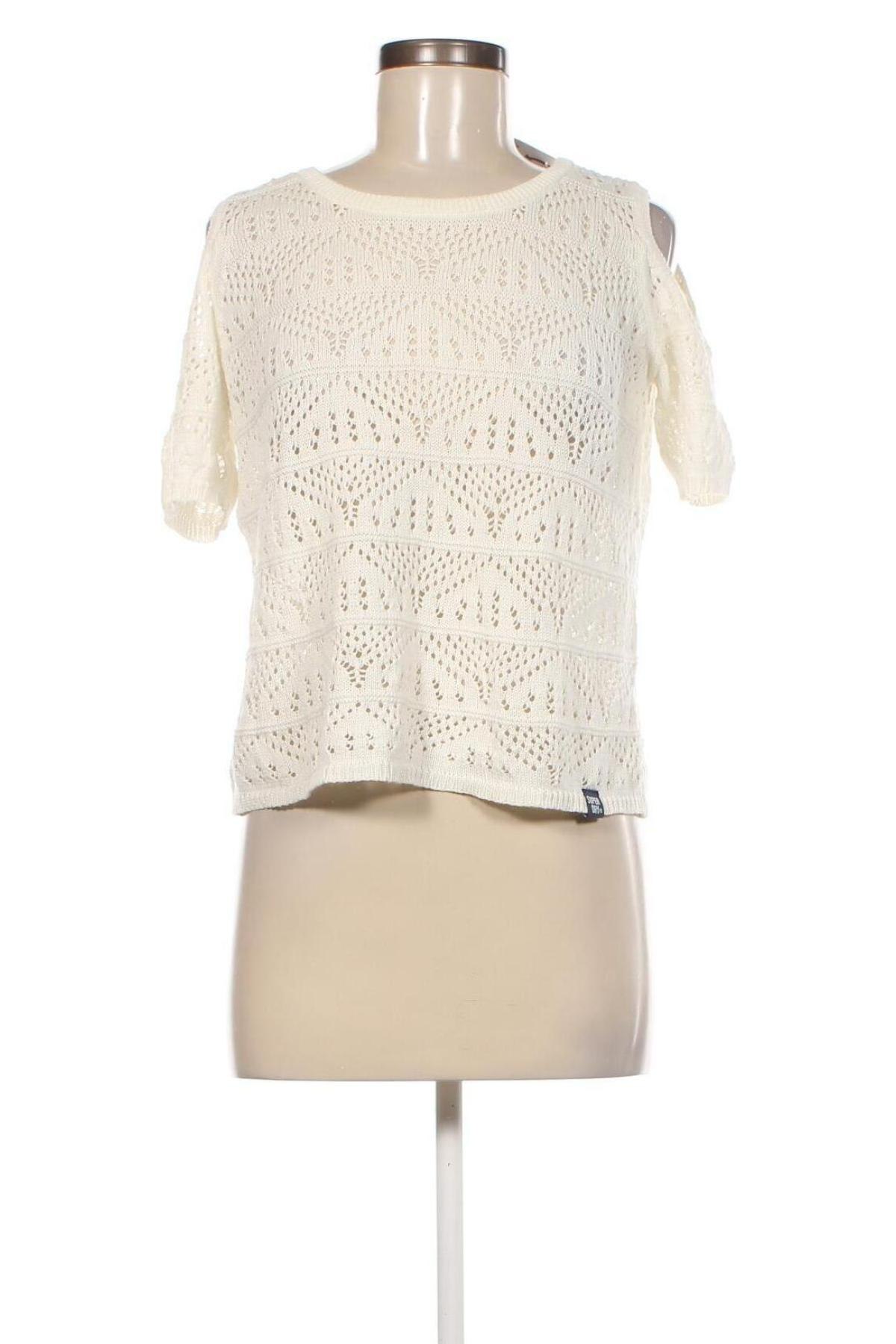 Γυναικείο πουλόβερ Superdry, Μέγεθος M, Χρώμα Λευκό, Τιμή 15,99 €