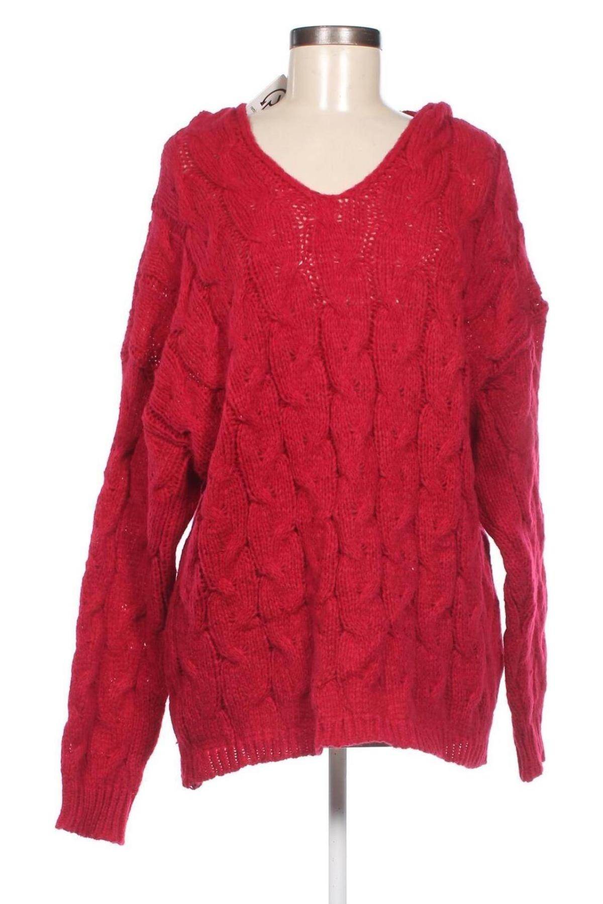 Pulover de femei TINA, Mărime XL, Culoare Roșu, Preț 72,63 Lei