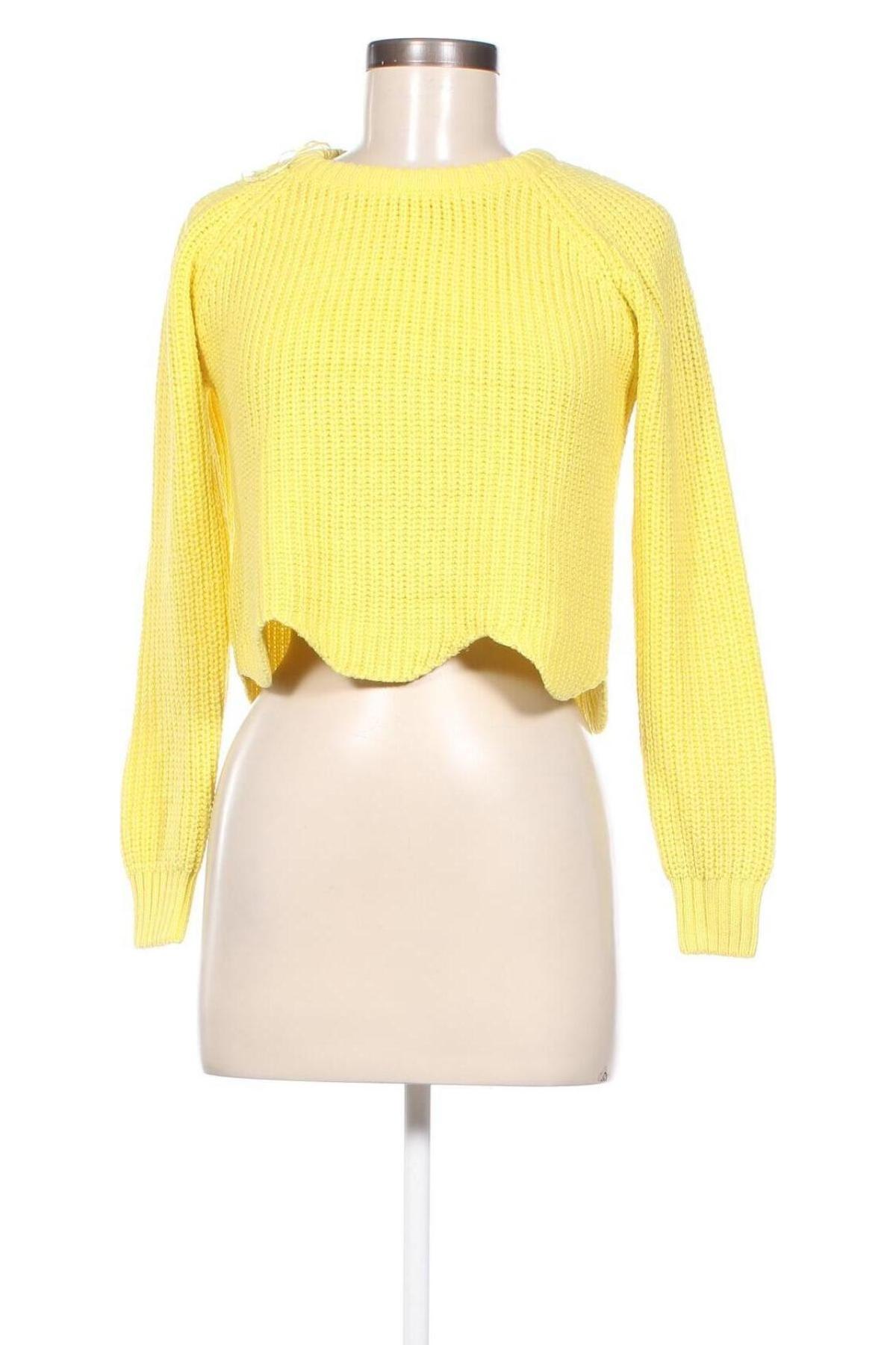 Дамски пуловер Tally Weijl, Размер XS, Цвят Жълт, Цена 7,54 лв.