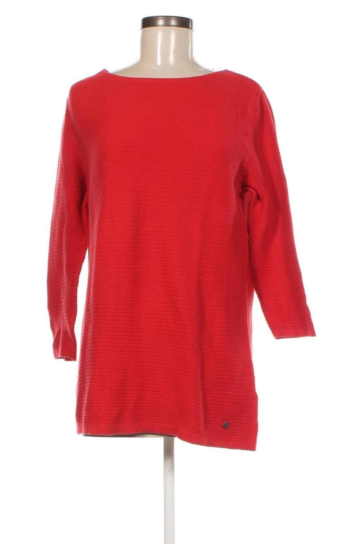 Дамски пуловер Tom Tailor, Размер XL, Цвят Червен, Цена 13,53 лв.