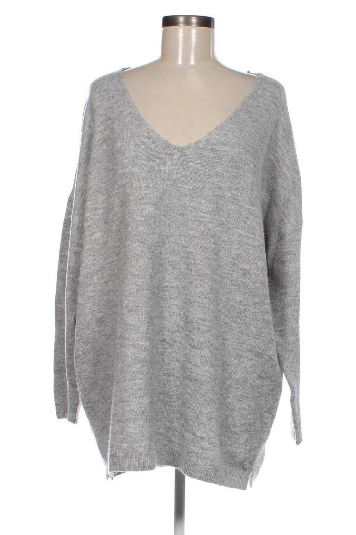 Γυναικείο πουλόβερ Tom Tailor, Μέγεθος L, Χρώμα Γκρί, Τιμή 7,10 €