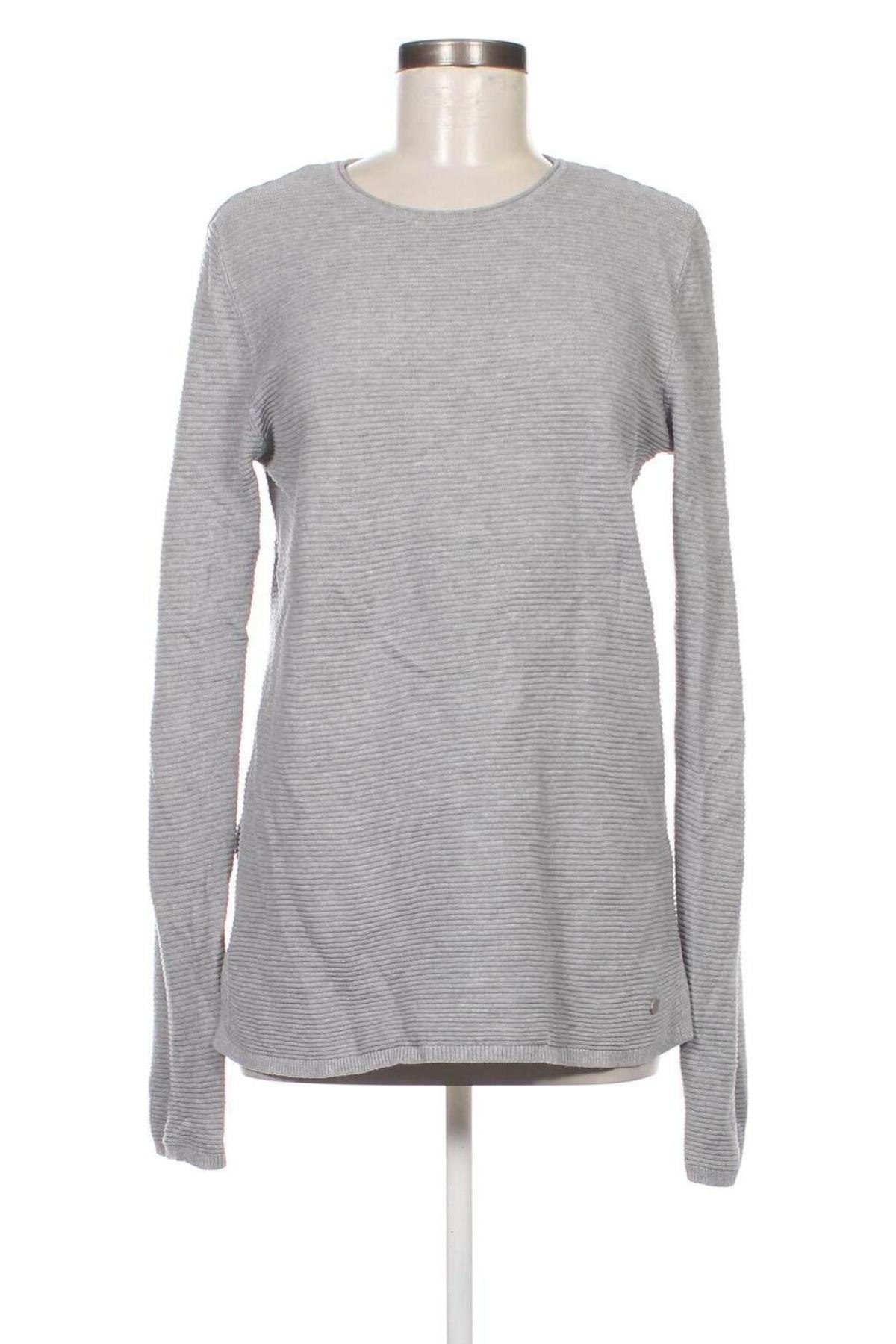 Дамски пуловер Tom Tailor, Размер L, Цвят Сив, Цена 16,40 лв.