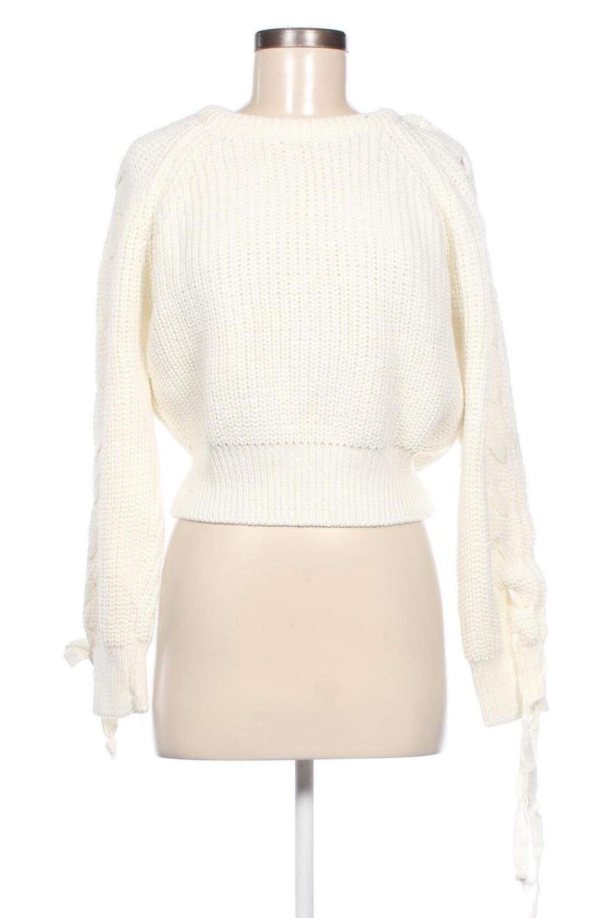 Дамски пуловер Trendyol, Размер L, Цвят Бял, Цена 37,20 лв.