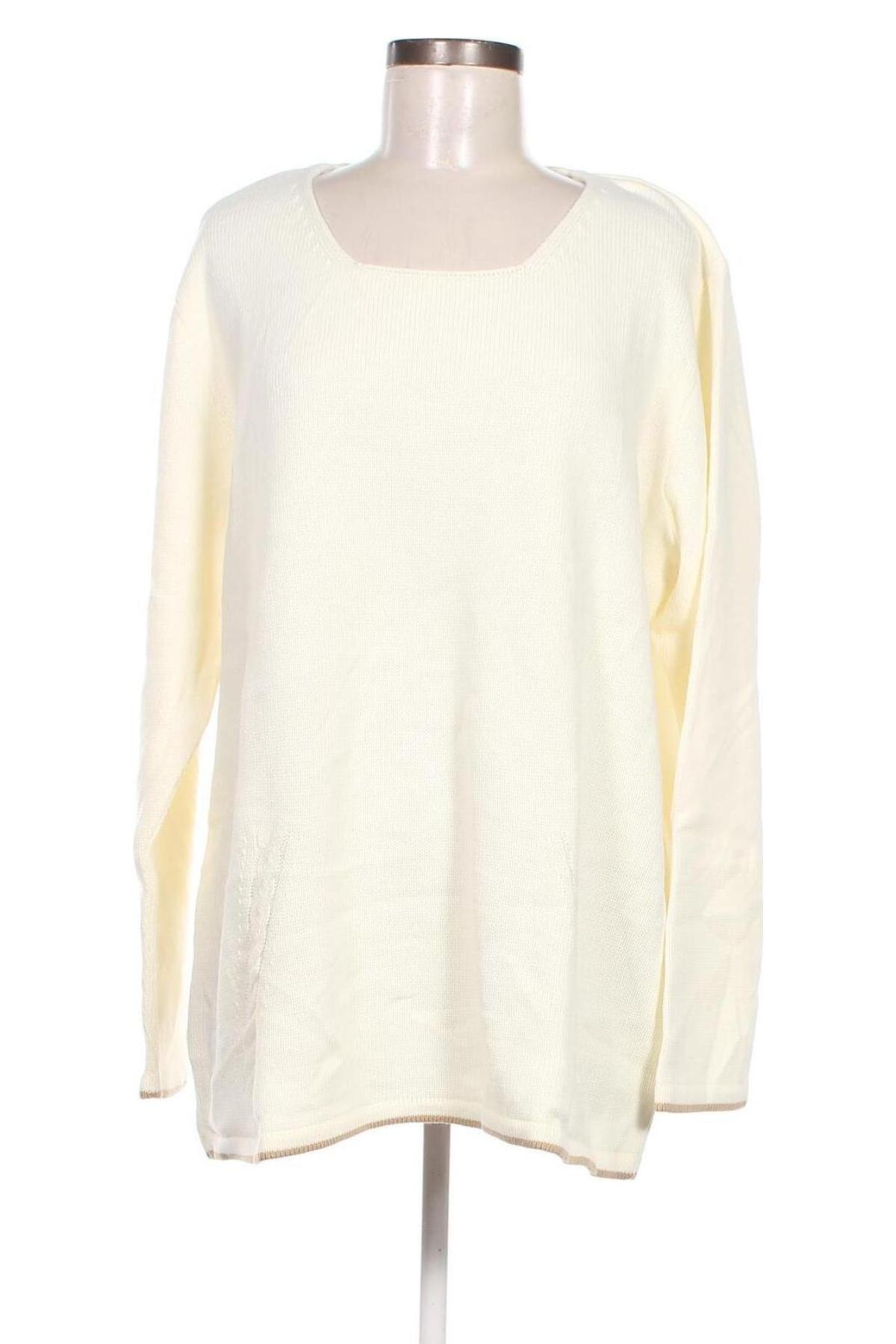 Дамски пуловер Ulla Popken, Размер XL, Цвят Екрю, Цена 37,20 лв.
