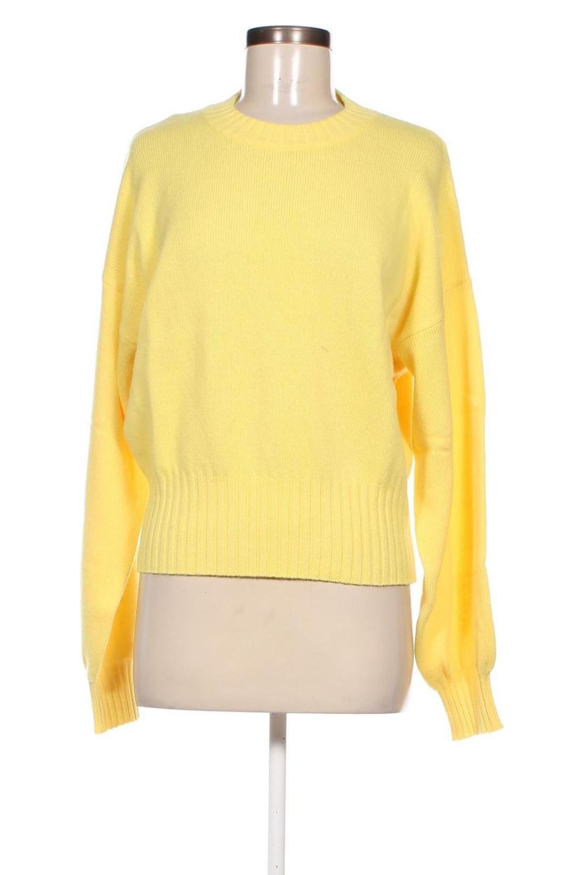 Damski sweter United Colors Of Benetton, Rozmiar L, Kolor Żółty, Cena 99,16 zł