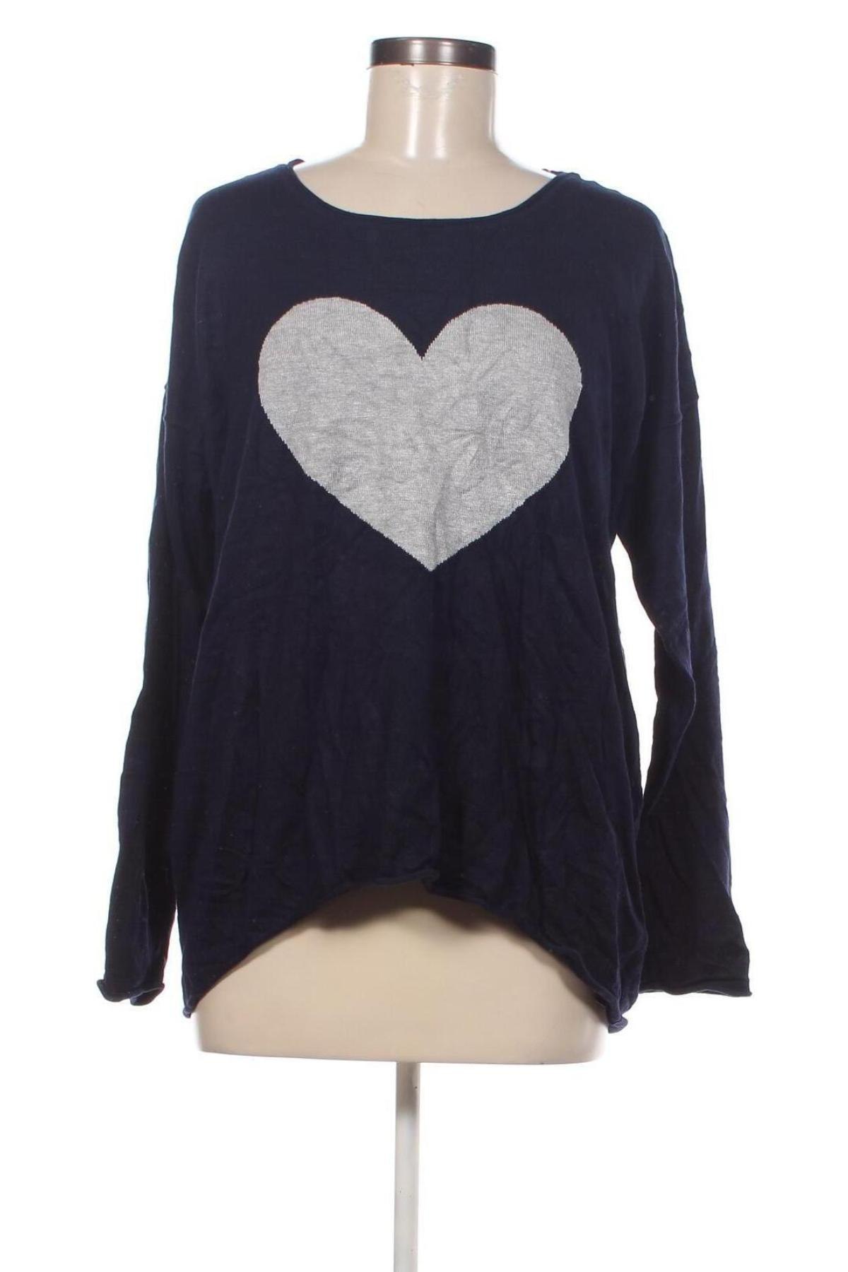 Дамски пуловер Woman By Tchibo, Размер XL, Цвят Син, Цена 15,37 лв.