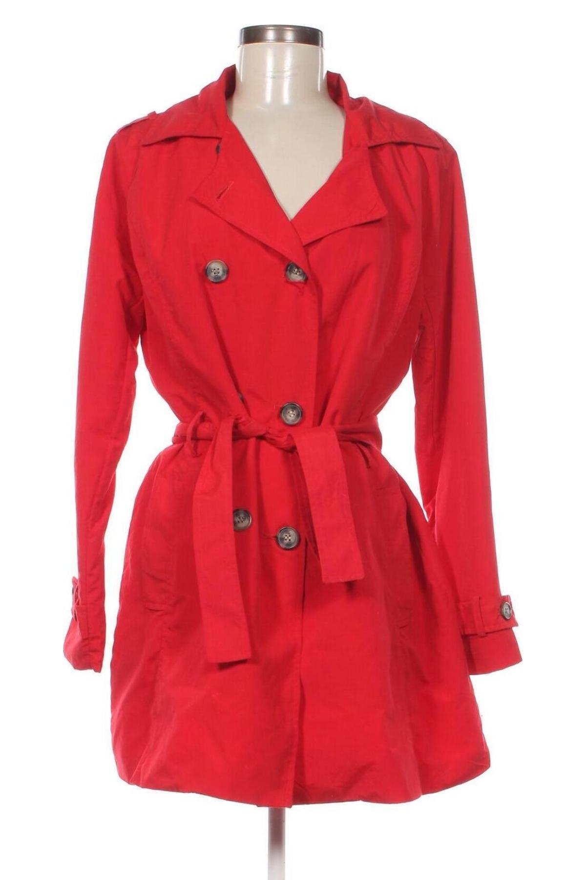 Damen Trenchcoat Colloseum, Größe M, Farbe Rot, Preis 7,83 €