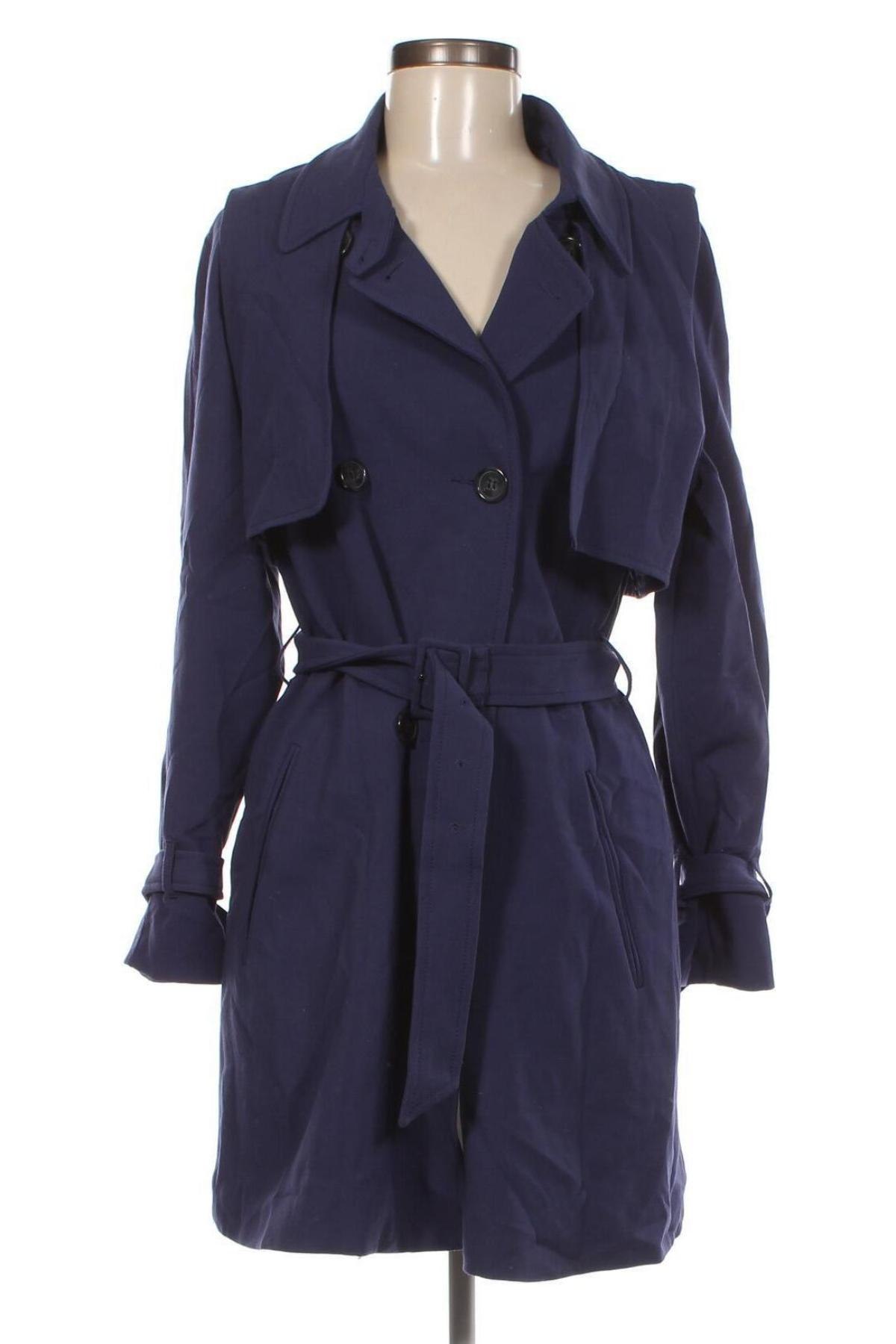 Damen Trenchcoat Silvian Heach, Größe S, Farbe Blau, Preis 62,38 €