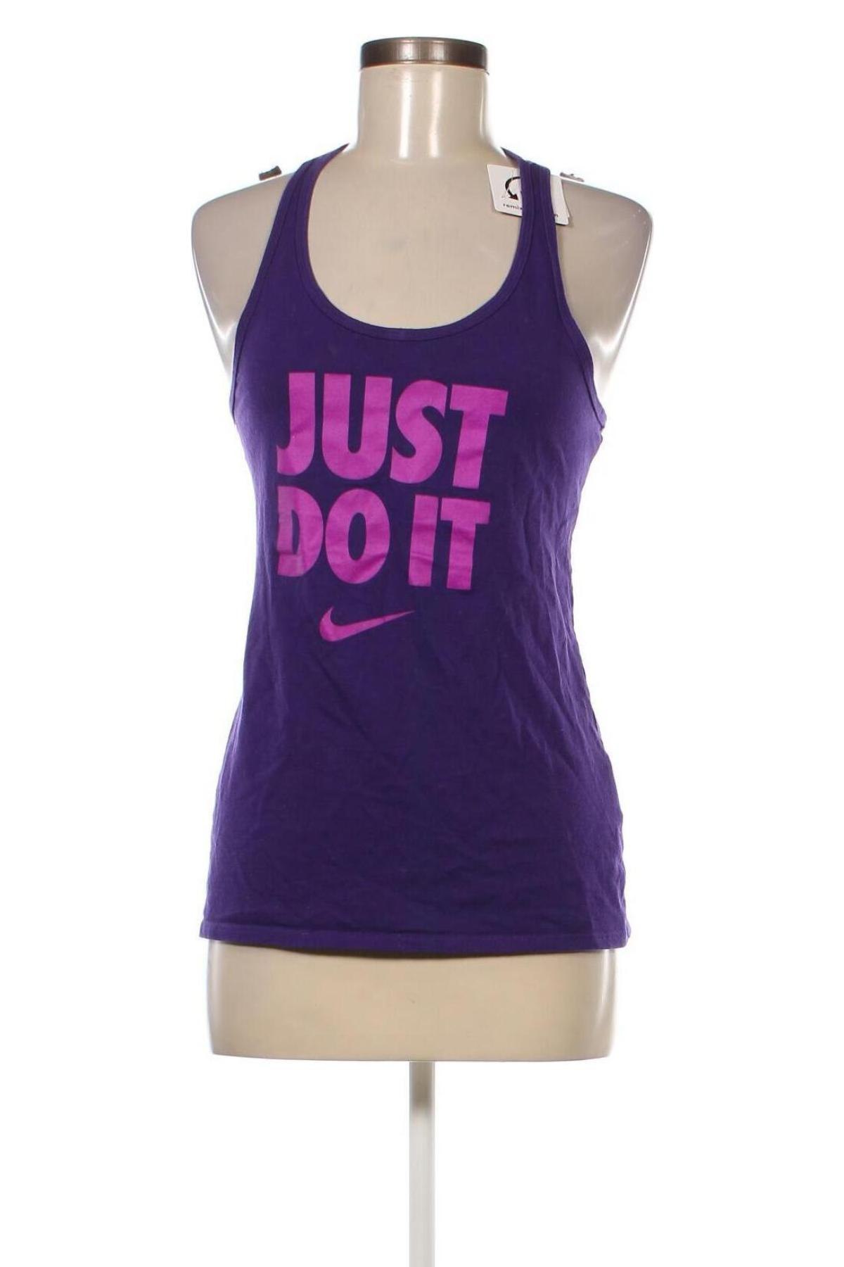Γυναίκειο αθλητικό τοπ Nike, Μέγεθος M, Χρώμα Βιολετί, Τιμή 10,96 €