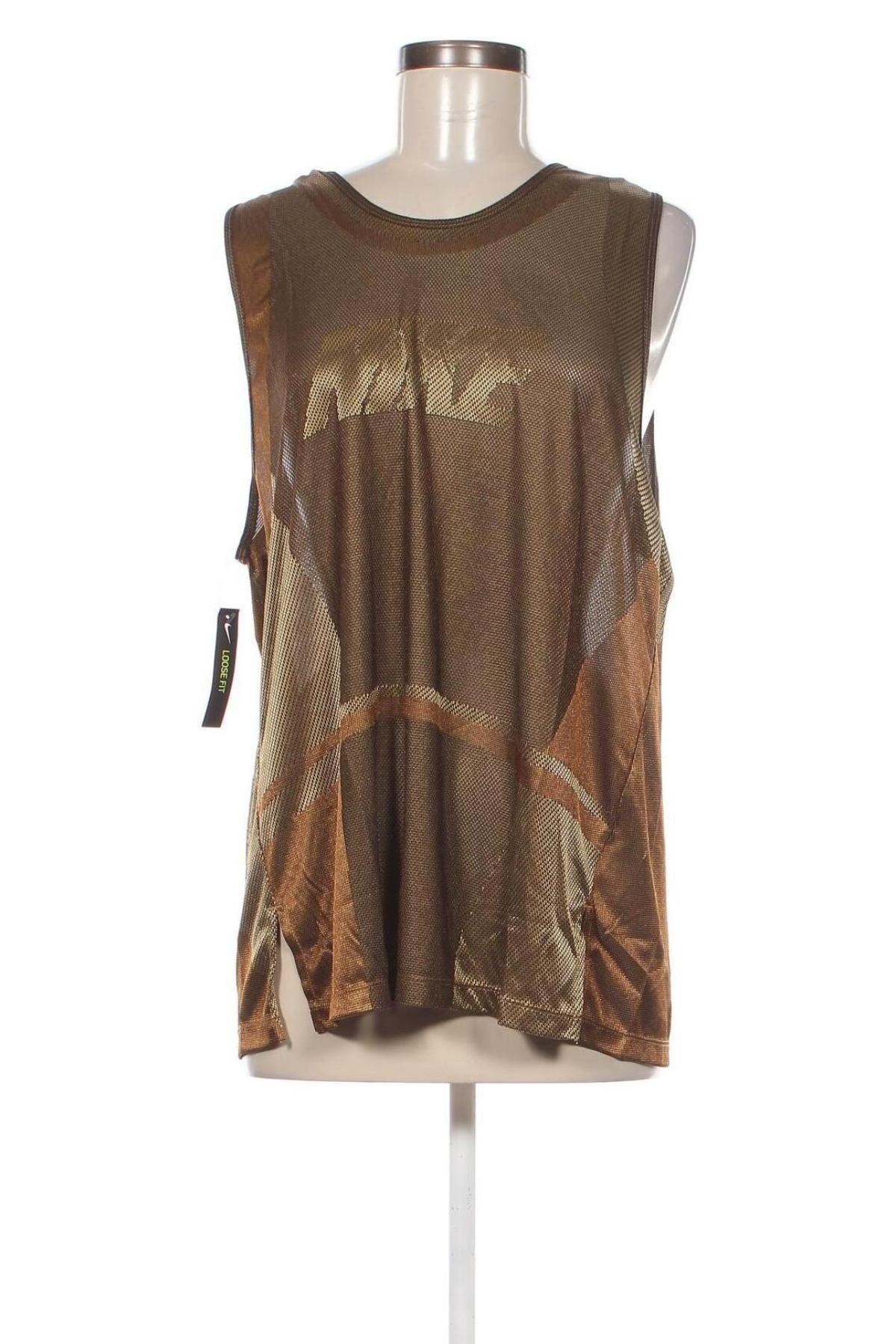 Damen Sporttop Nike, Größe L, Farbe Golden, Preis 39,69 €