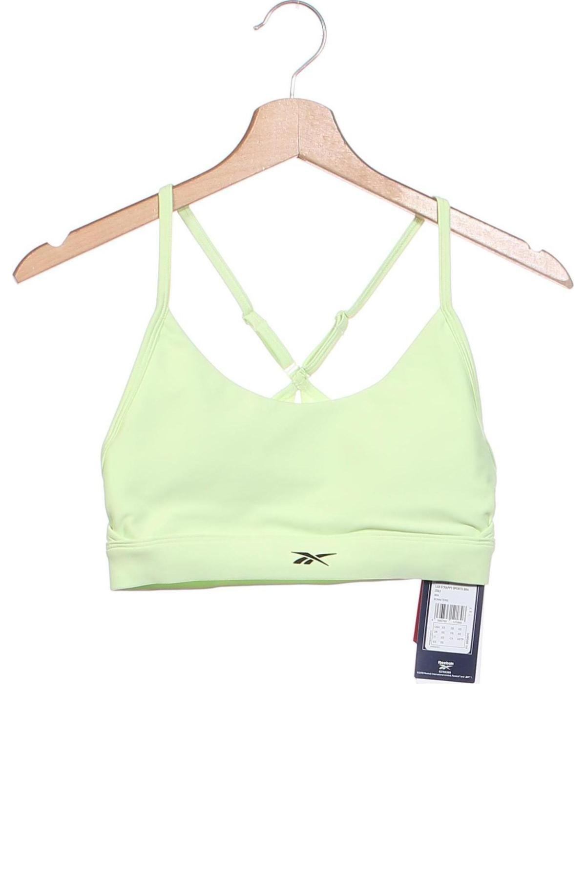 Damen Sporttop Reebok, Größe XS, Farbe Grün, Preis 5,95 €
