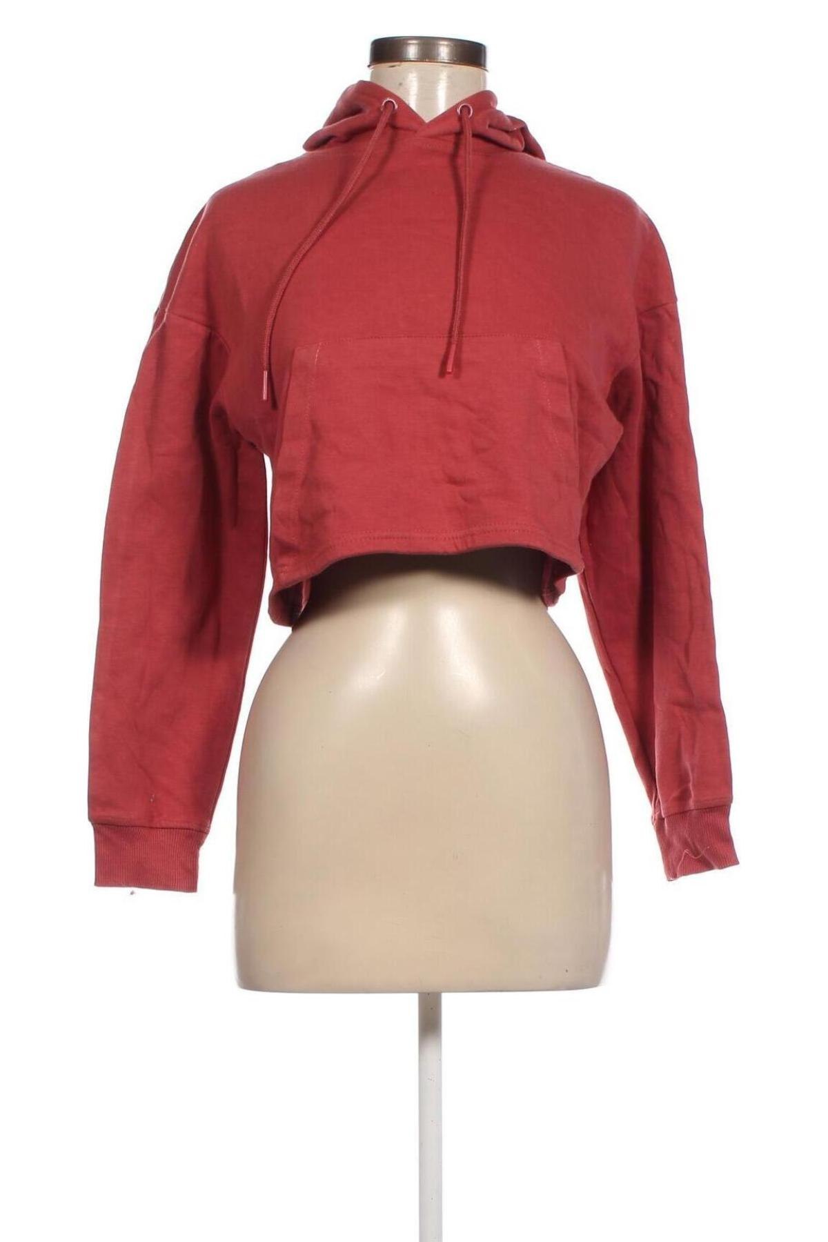 Γυναικείο φούτερ Bershka, Μέγεθος XS, Χρώμα Κόκκινο, Τιμή 17,94 €