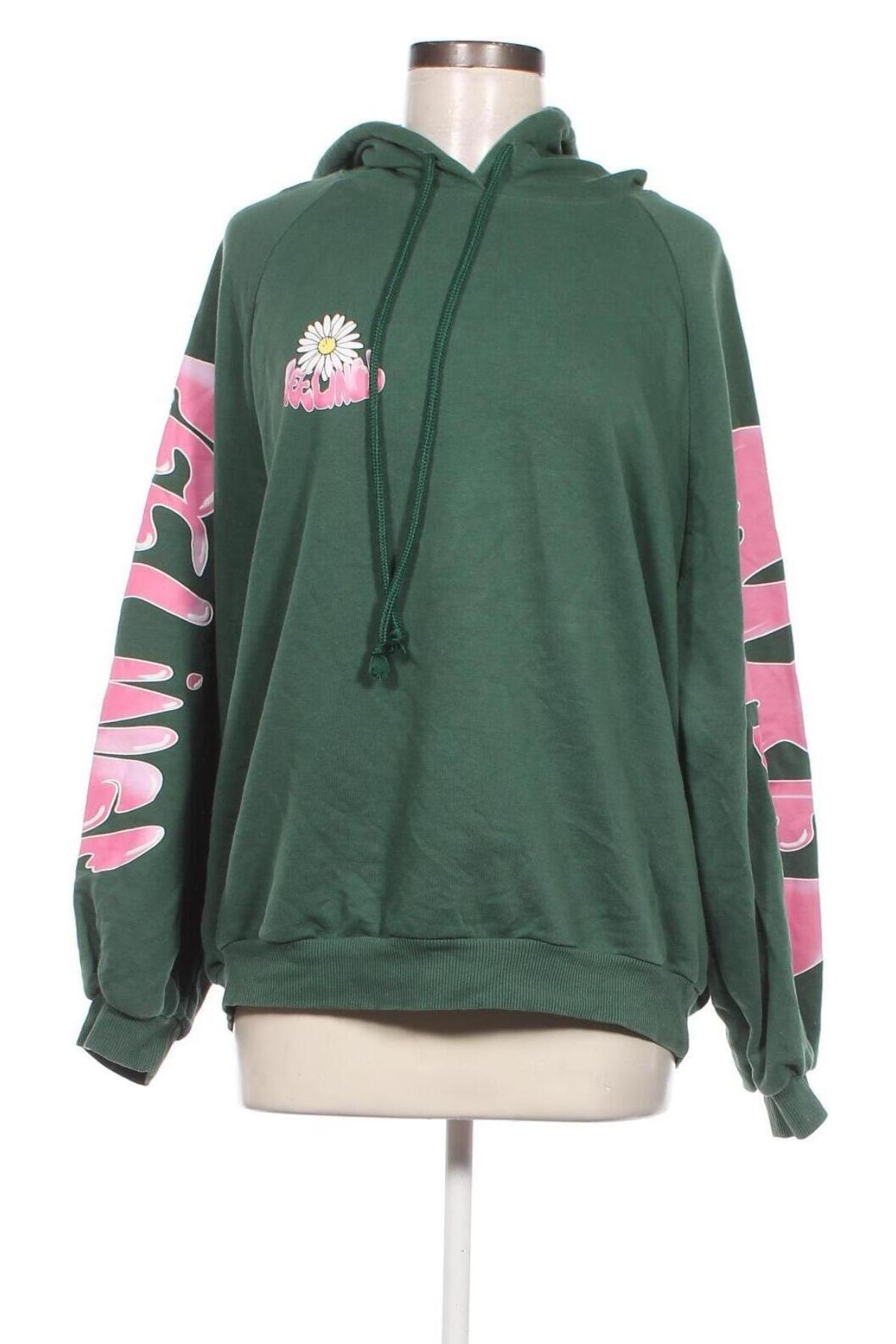 Damen Sweatshirt Bershka, Größe S, Farbe Grün, Preis 20,18 €