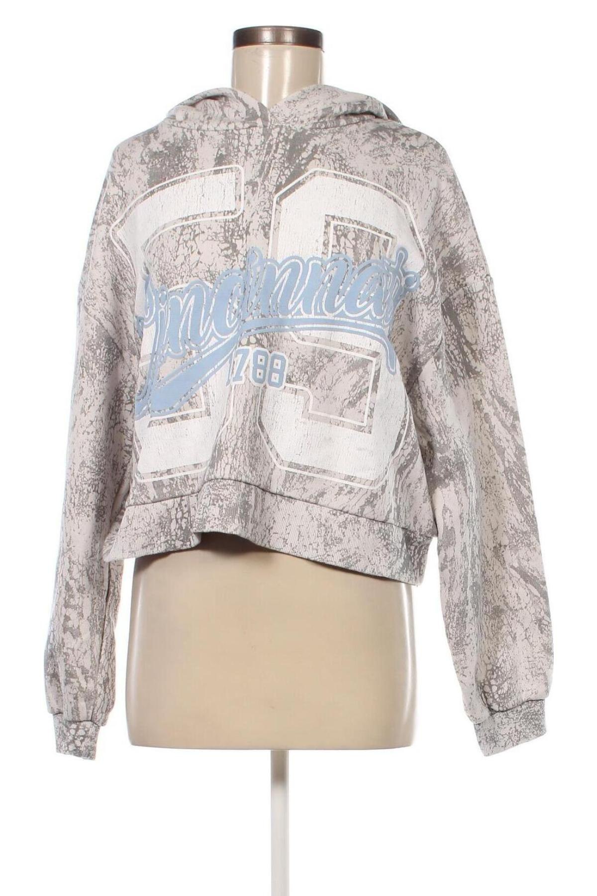 Damen Sweatshirt Bershka, Größe S, Farbe Grau, Preis 9,25 €