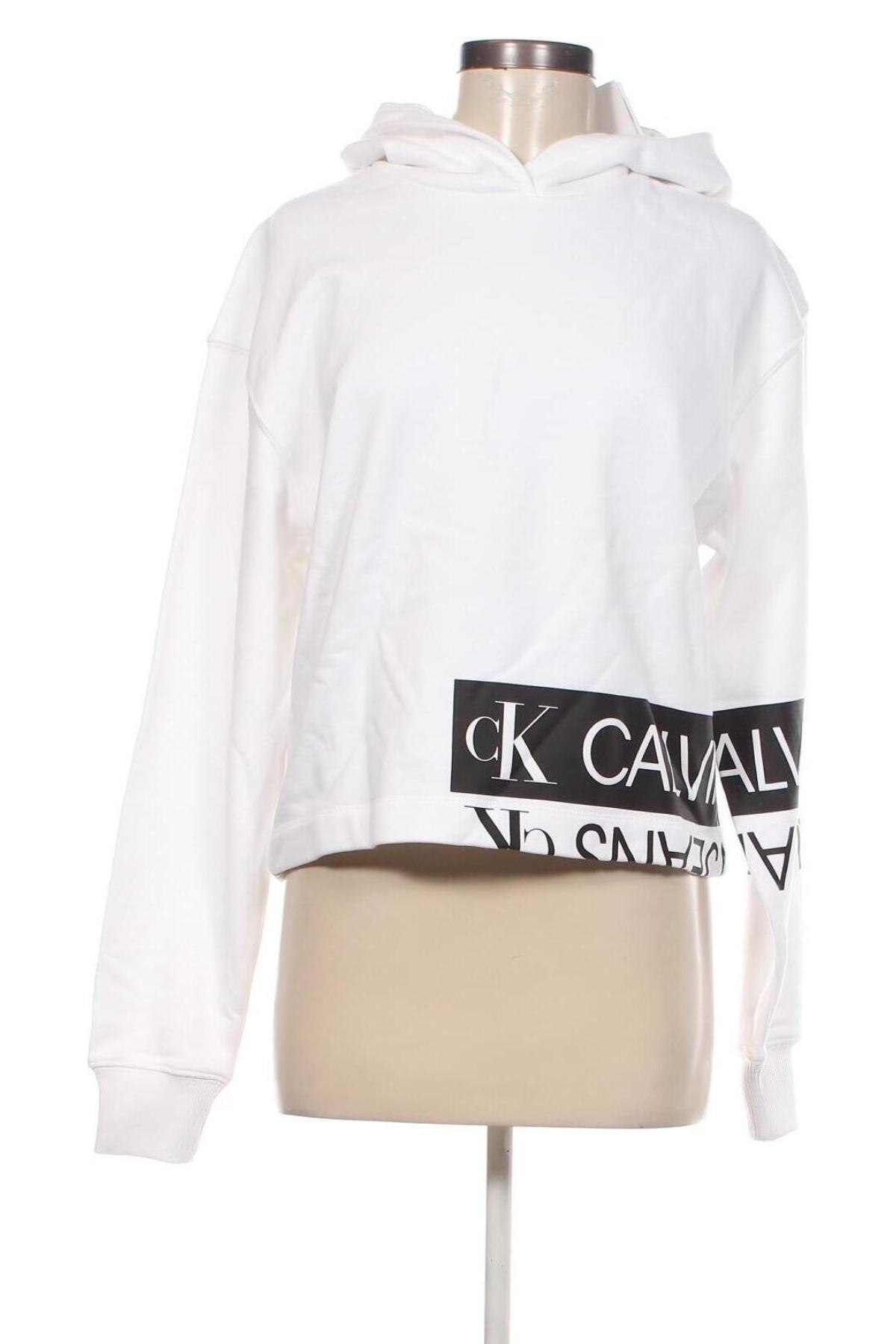 Damen Sweatshirt Calvin Klein Jeans, Größe S, Farbe Weiß, Preis 88,66 €