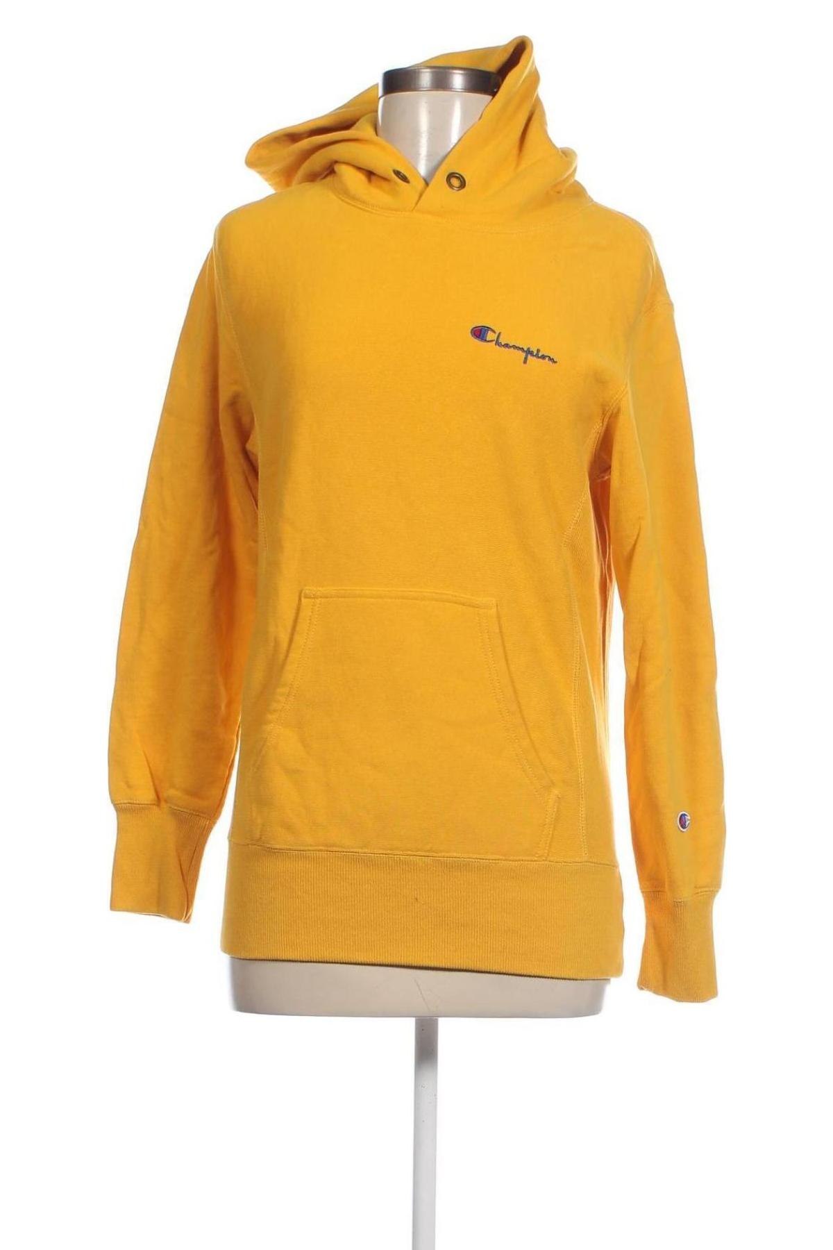 Γυναικείο φούτερ Champion, Μέγεθος XS, Χρώμα Κίτρινο, Τιμή 12,68 €
