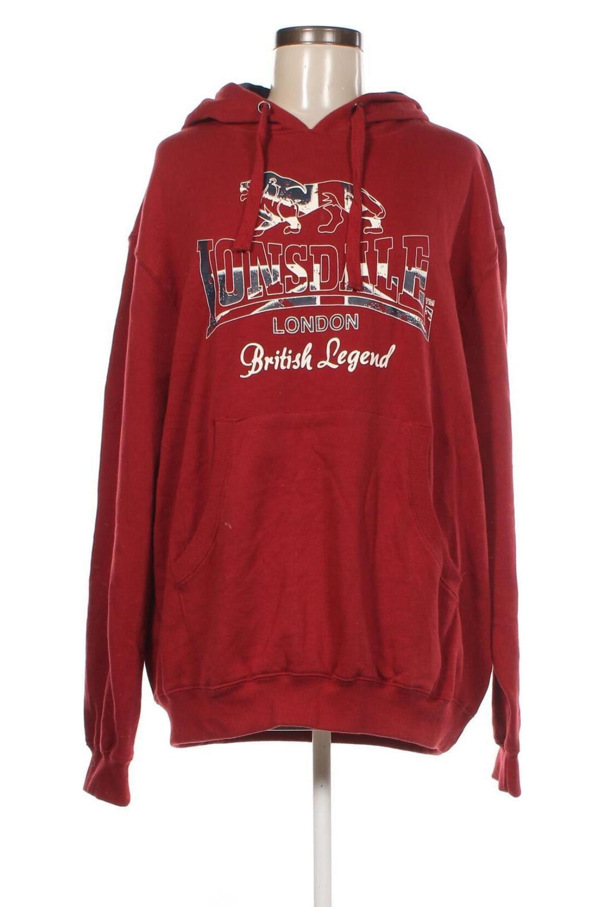 Damen Sweatshirt Lonsdale, Größe XL, Farbe Rot, Preis € 32,01