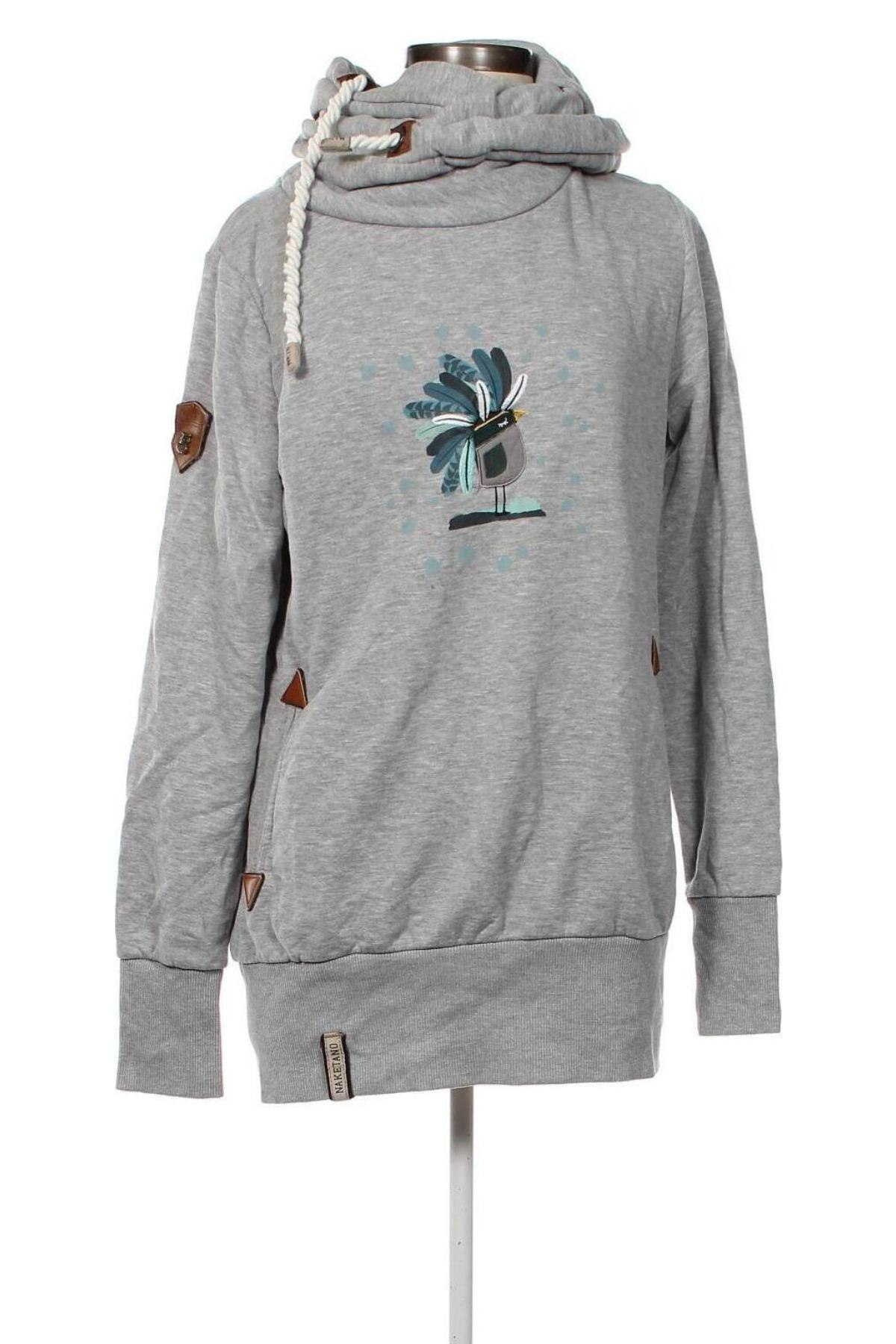 Damen Sweatshirt Naketano, Größe L, Farbe Grau, Preis 33,99 €