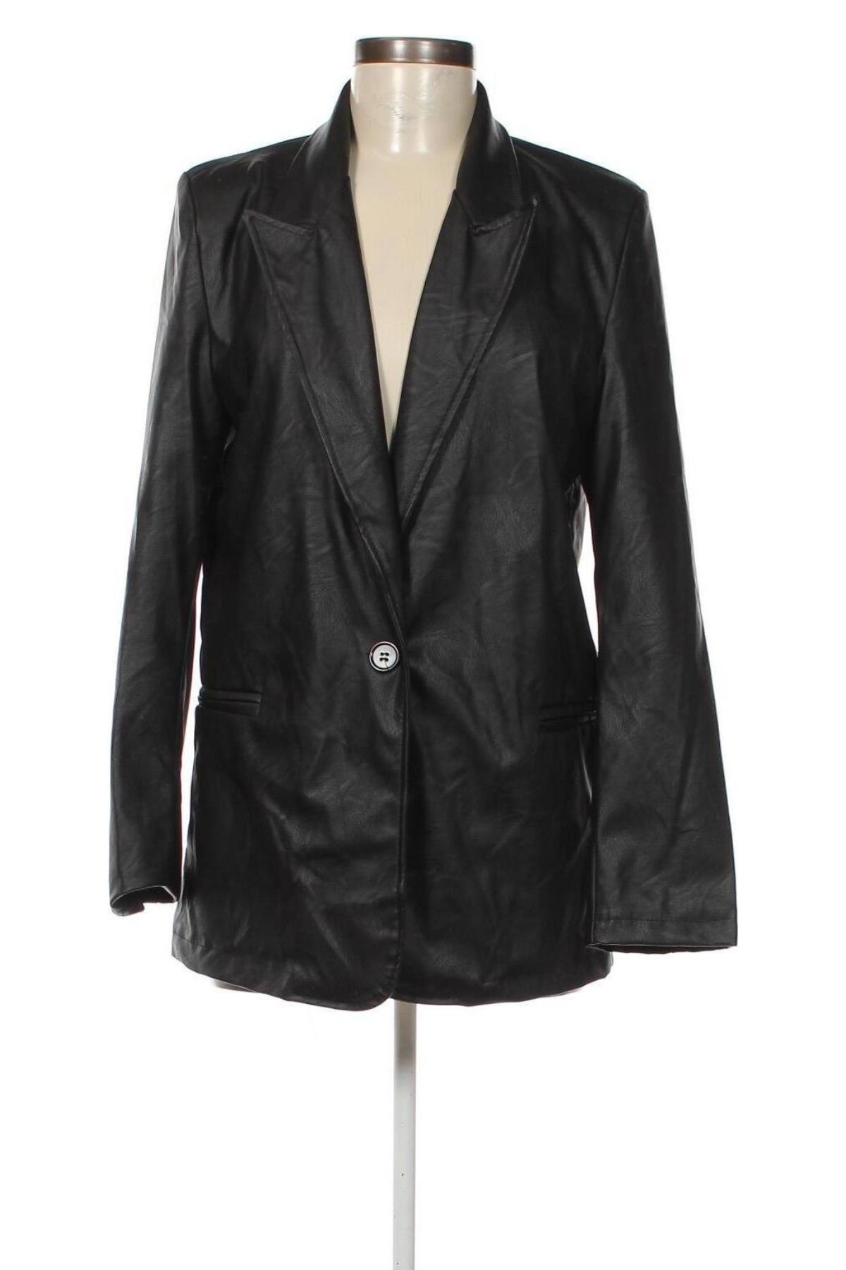 Damen Lederblazer, Größe M, Farbe Schwarz, Preis € 30,62