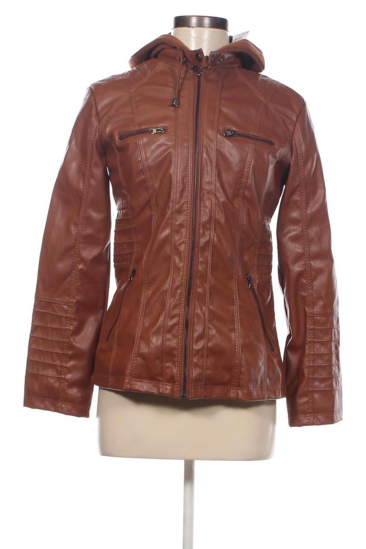 Dámska kožená bunda , Veľkosť S, Farba Hnedá, Cena  11,67 €