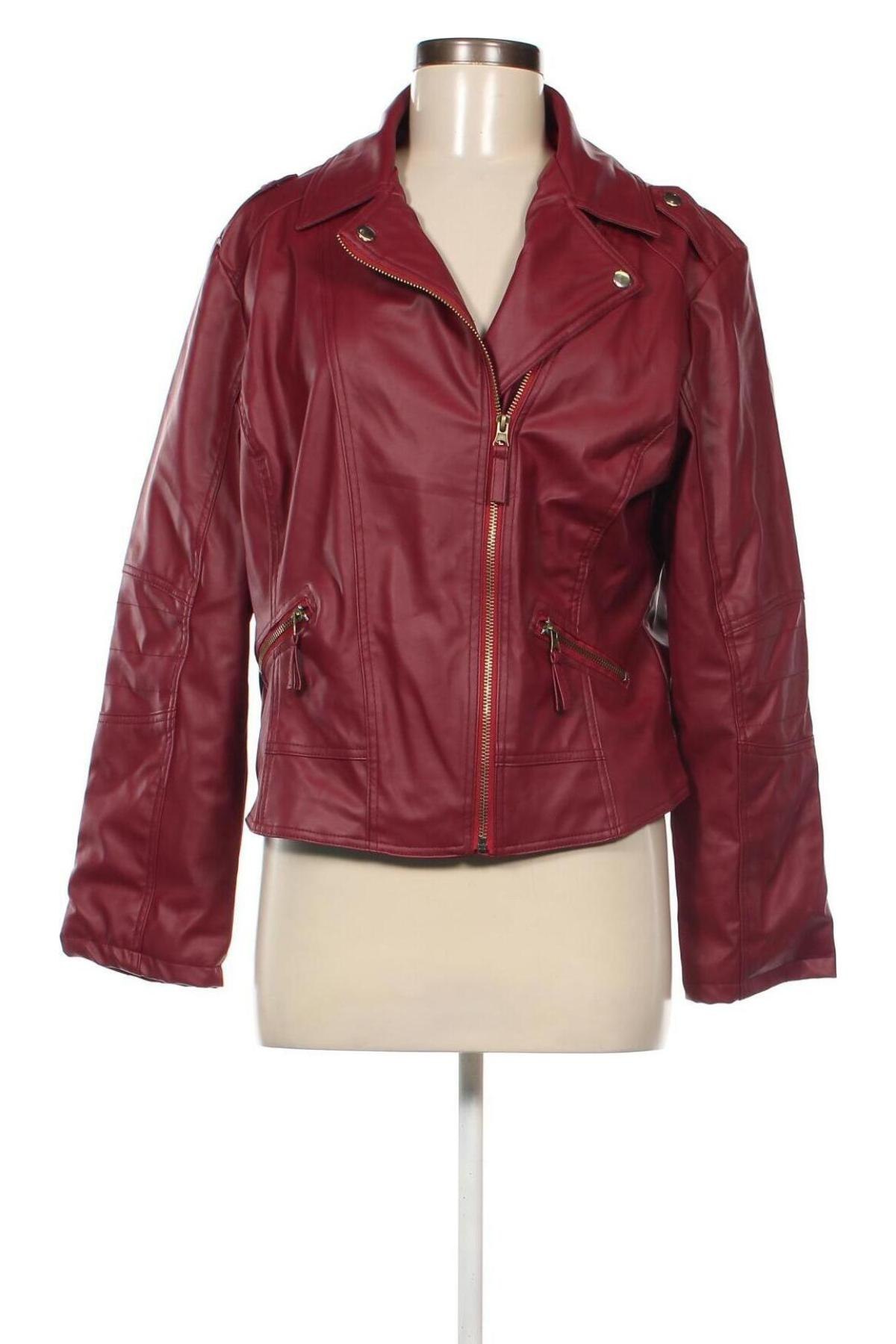 Dámská kožená bunda , Velikost XL, Barva Červená, Cena  781,00 Kč