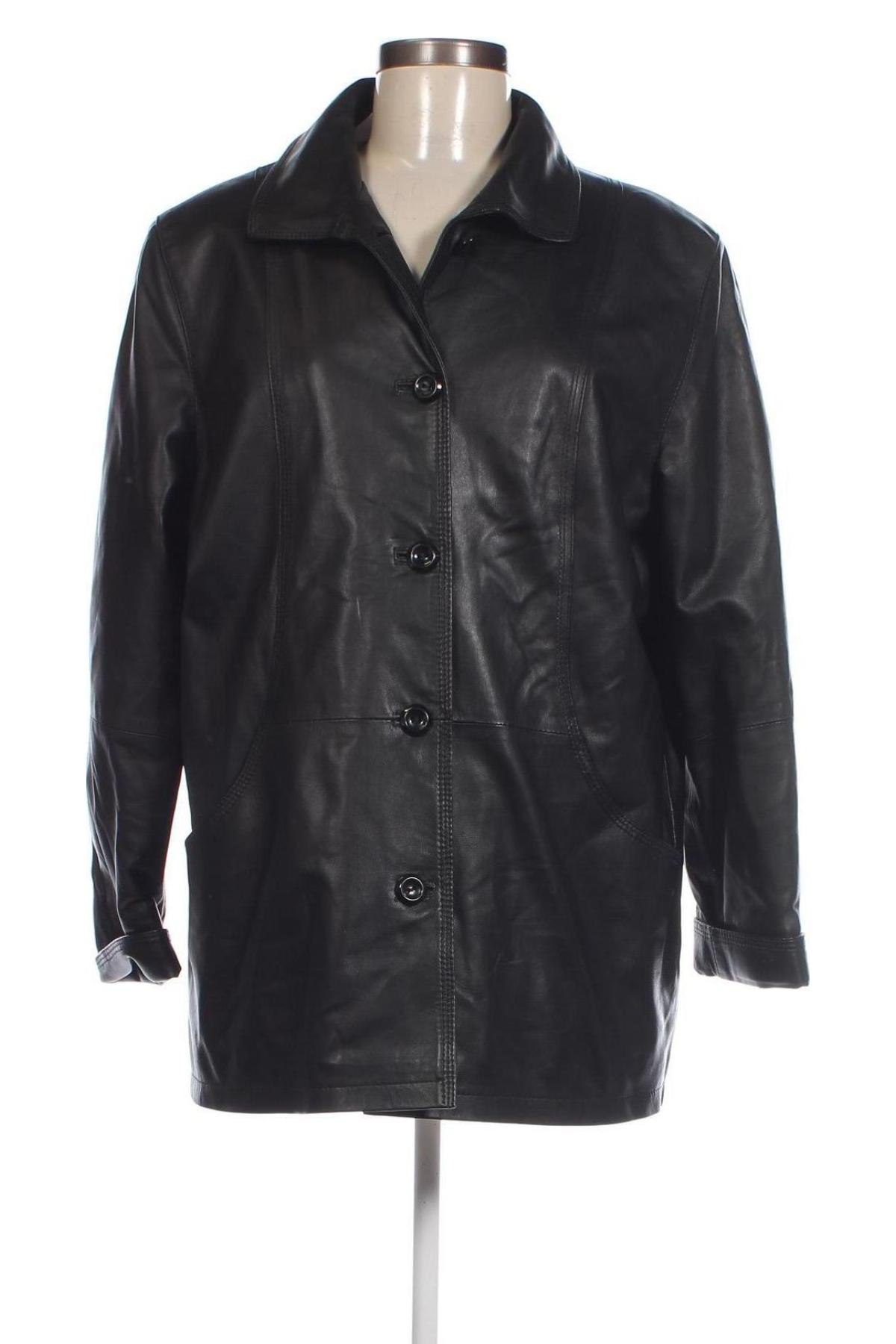 Damen Lederjacke, Größe L, Farbe Schwarz, Preis € 39,46