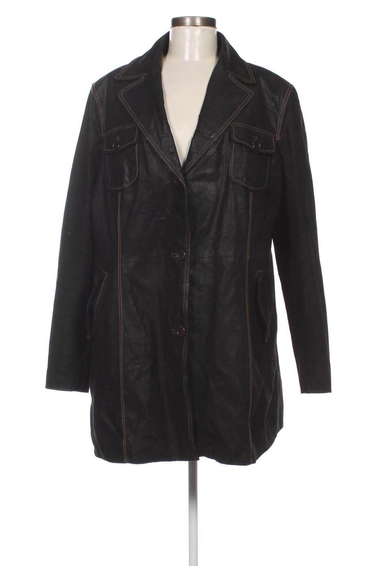 Damen Lederjacke, Größe XL, Farbe Schwarz, Preis € 35,74
