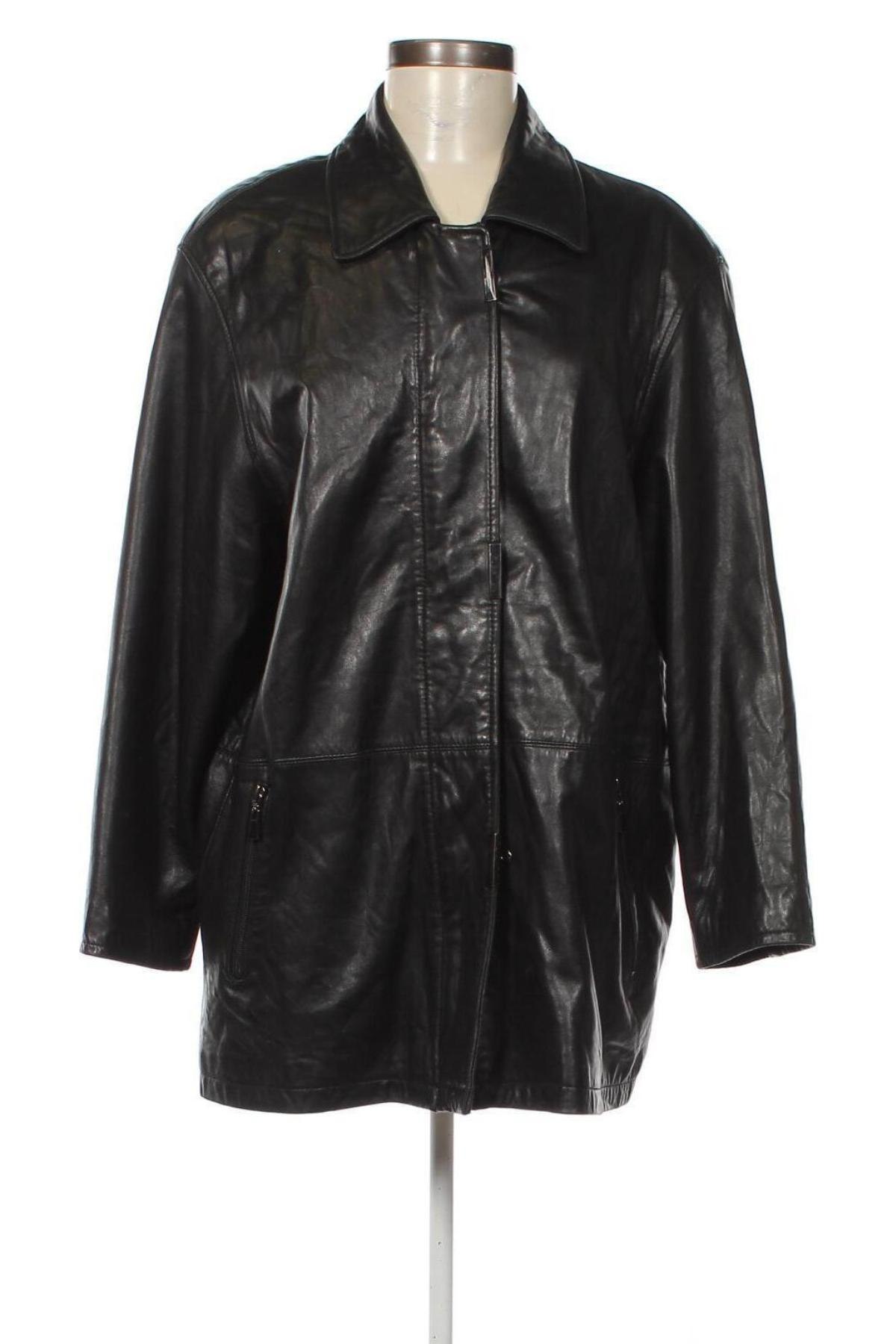 Dámská kožená bunda  BIBA + pariscop, Velikost L, Barva Černá, Cena  648,00 Kč