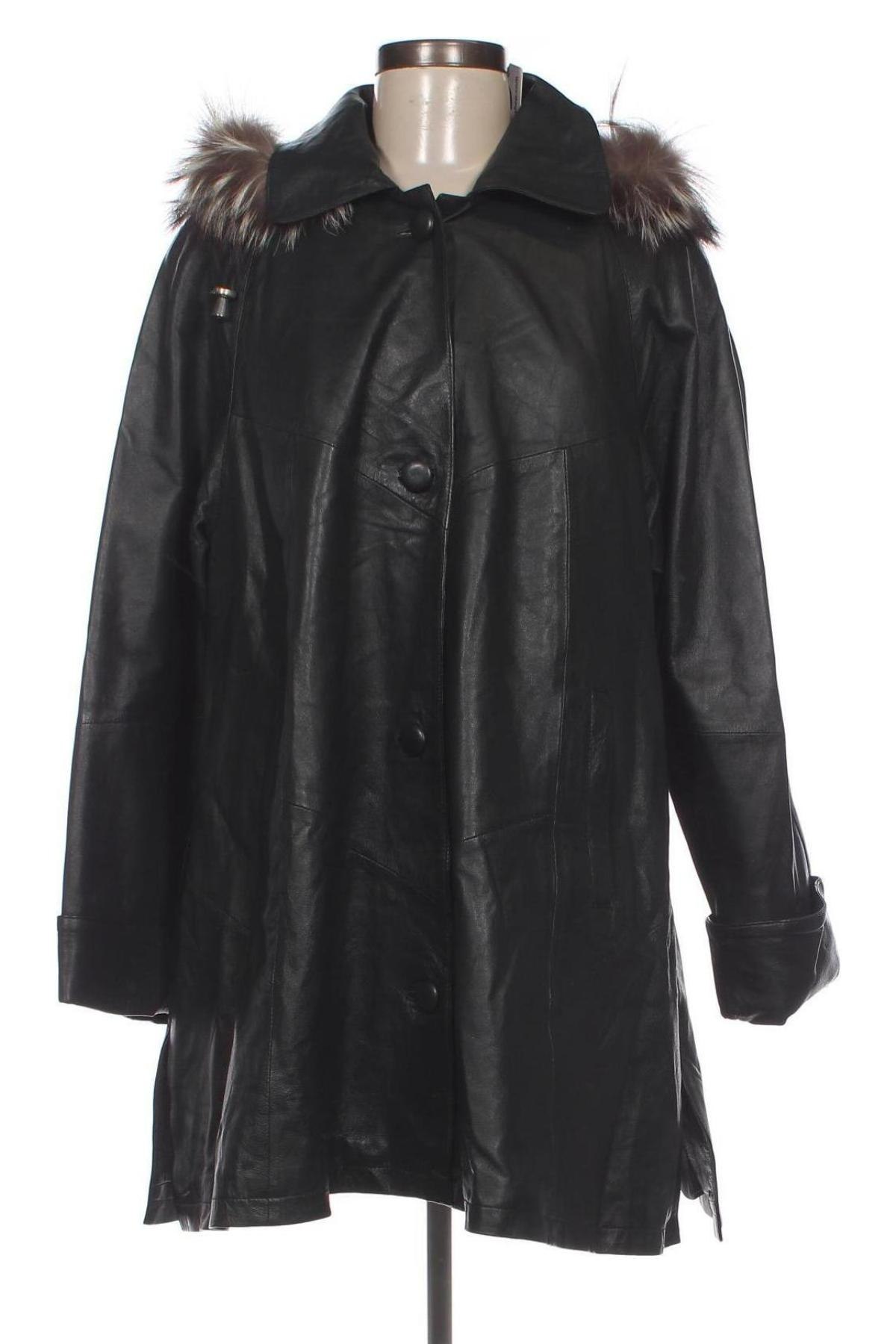 Γυναικείο δερμάτινο μπουφάν Fabiani, Μέγεθος M, Χρώμα Μαύρο, Τιμή 38,39 €