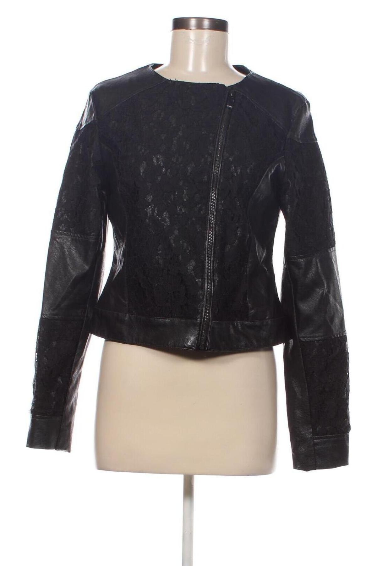 Damen Lederjacke Laura Torelli, Größe M, Farbe Schwarz, Preis € 27,28