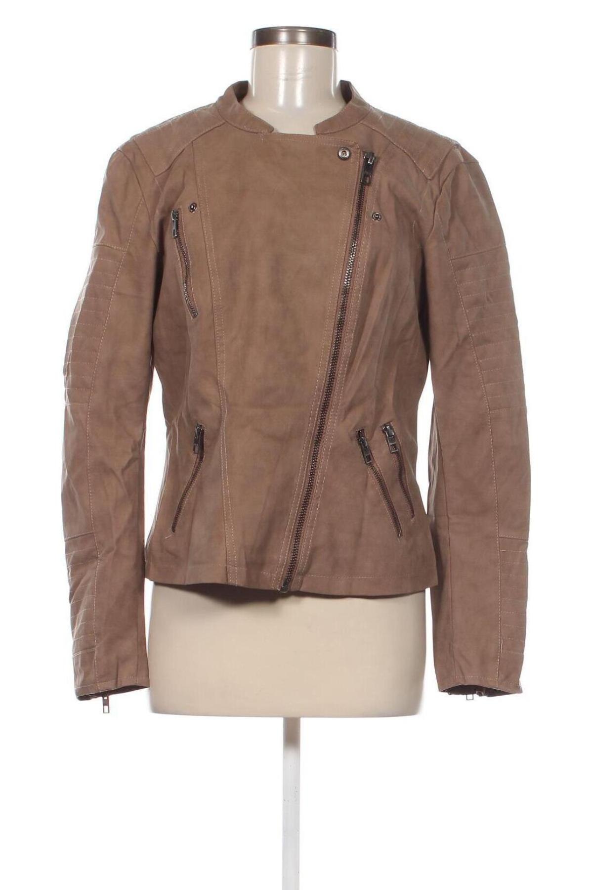 Dámska kožená bunda  ONLY, Veľkosť L, Farba Hnedá, Cena  16,97 €