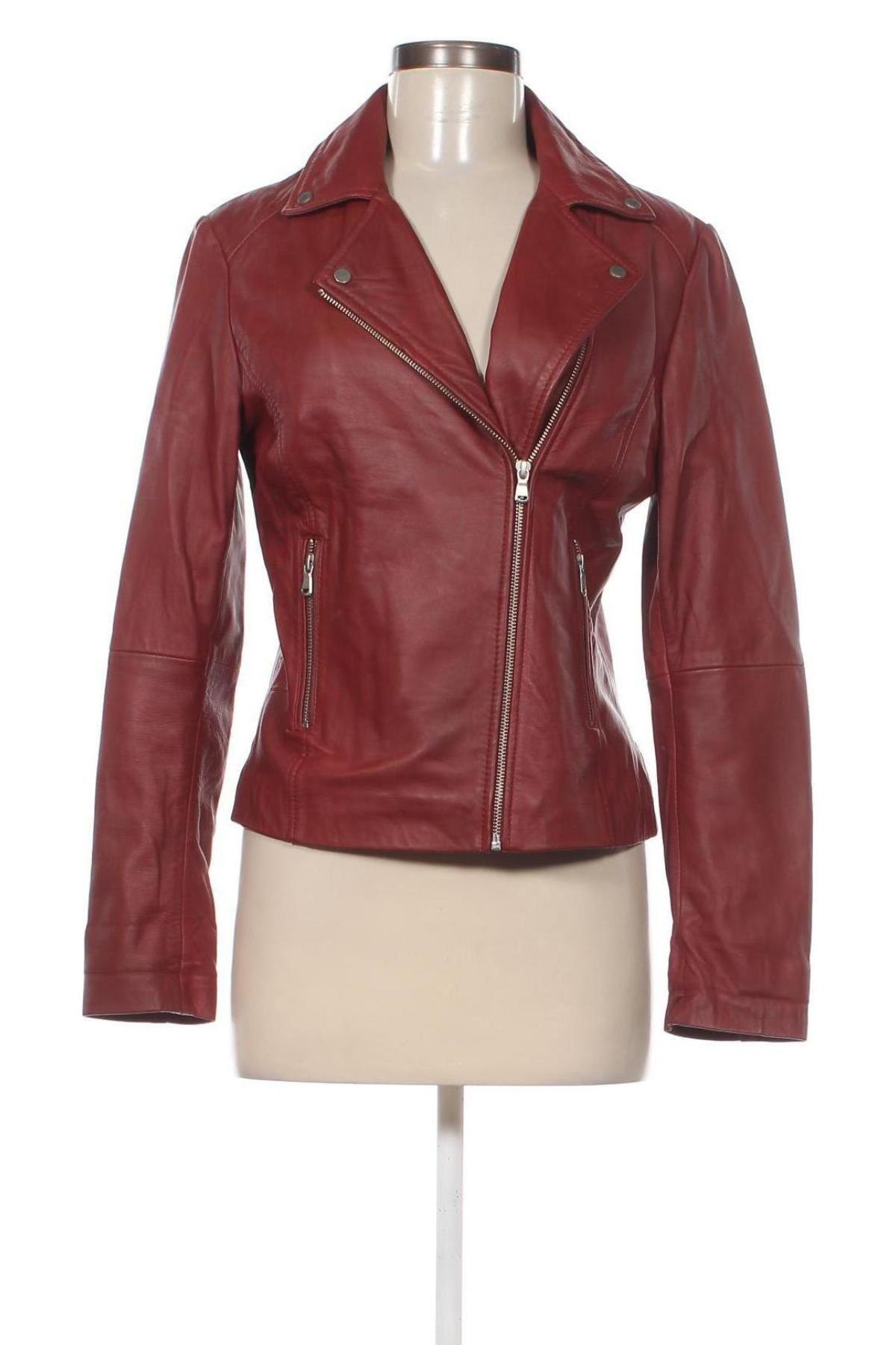 Damen Lederjacke Promod, Größe M, Farbe Rot, Preis € 77,62