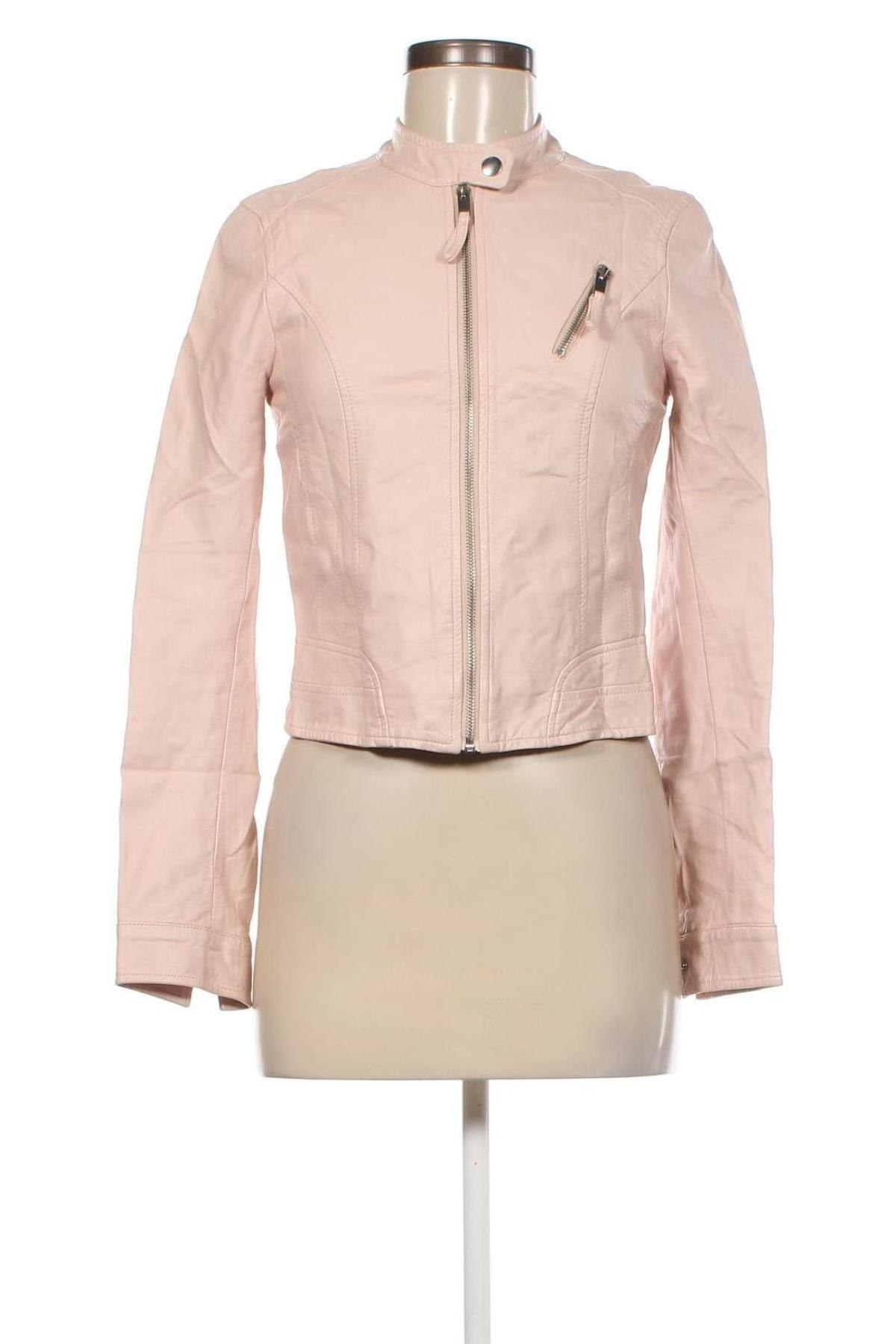 Dámska kožená bunda  Vero Moda, Veľkosť S, Farba Ružová, Cena  18,14 €