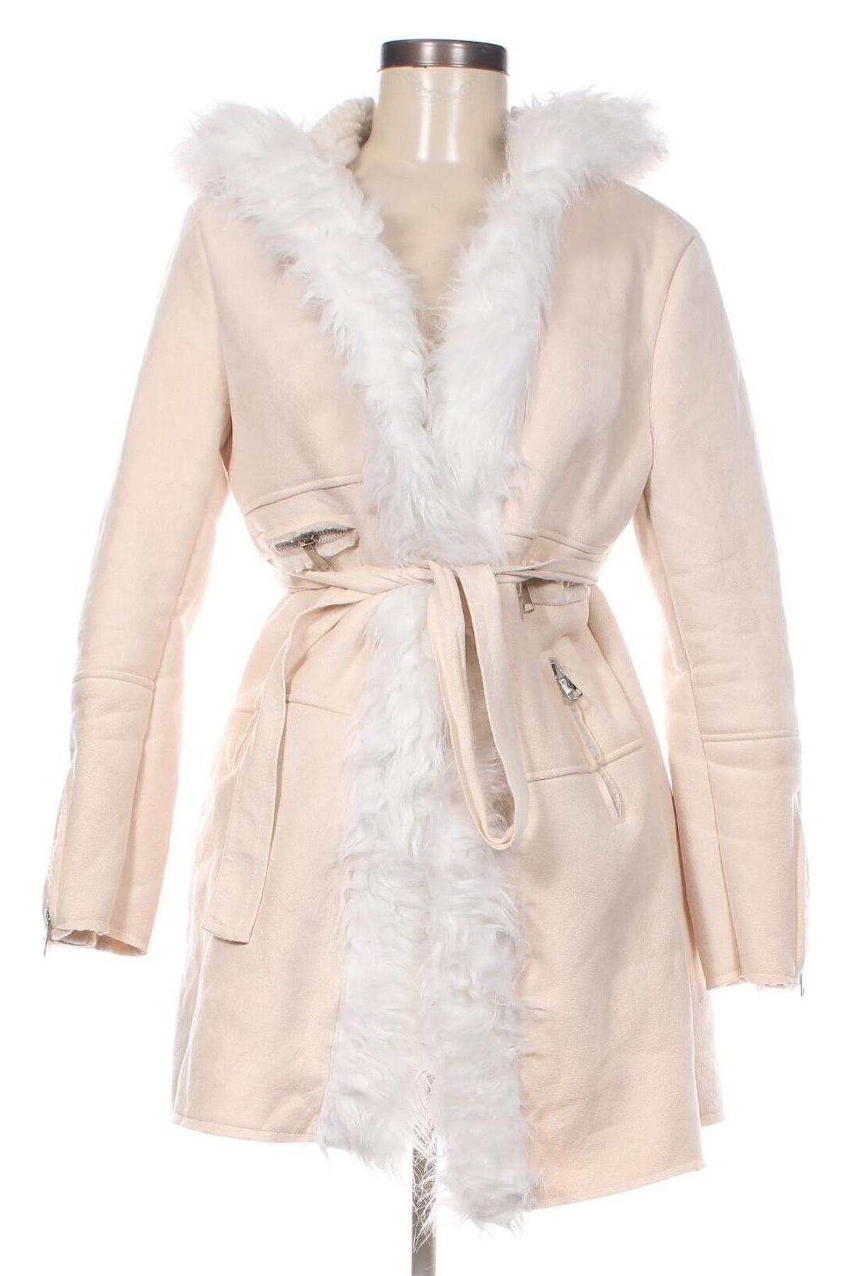 Γυναικείο παλτό, Μέγεθος M, Χρώμα Εκρού, Τιμή 35,74 €